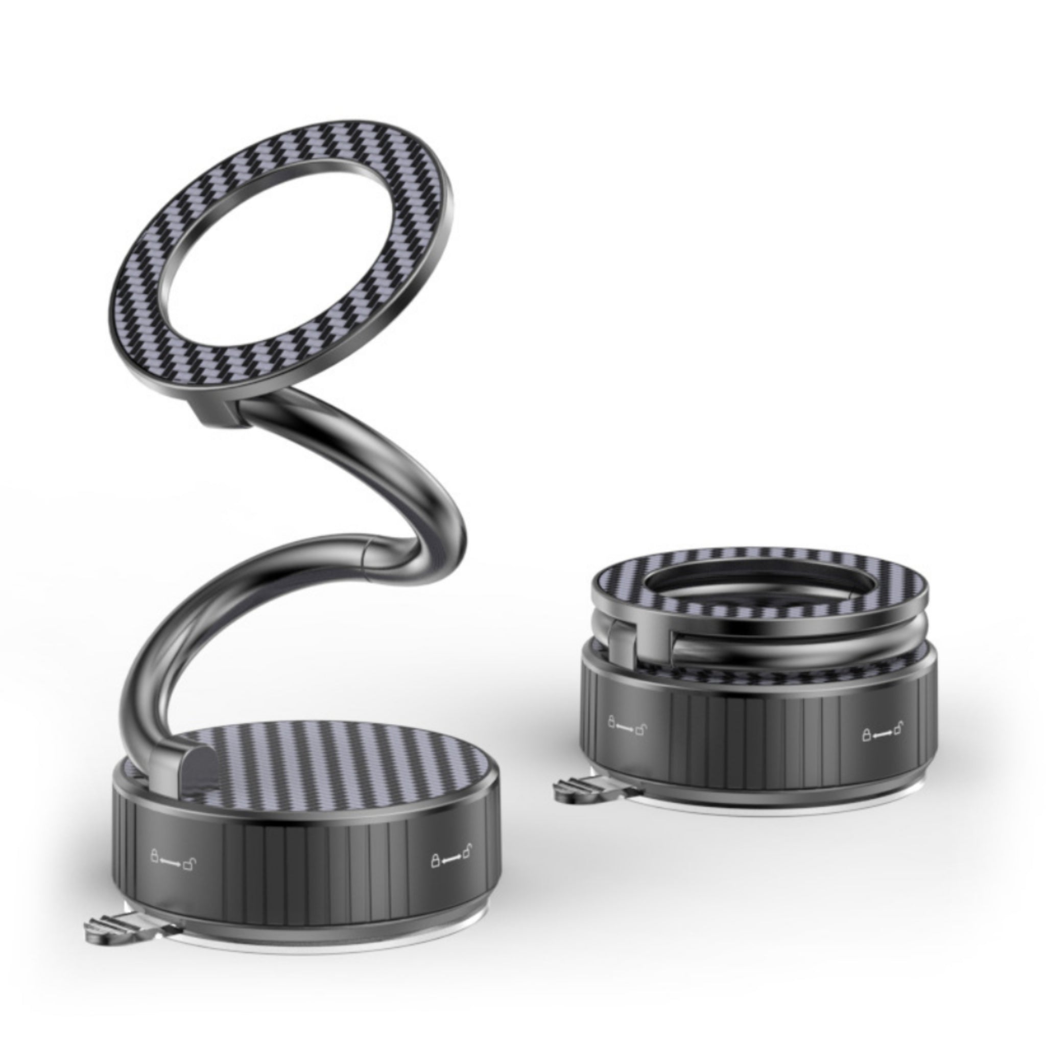 360° Rotating Vacuum Magnetic Car Phone Mount