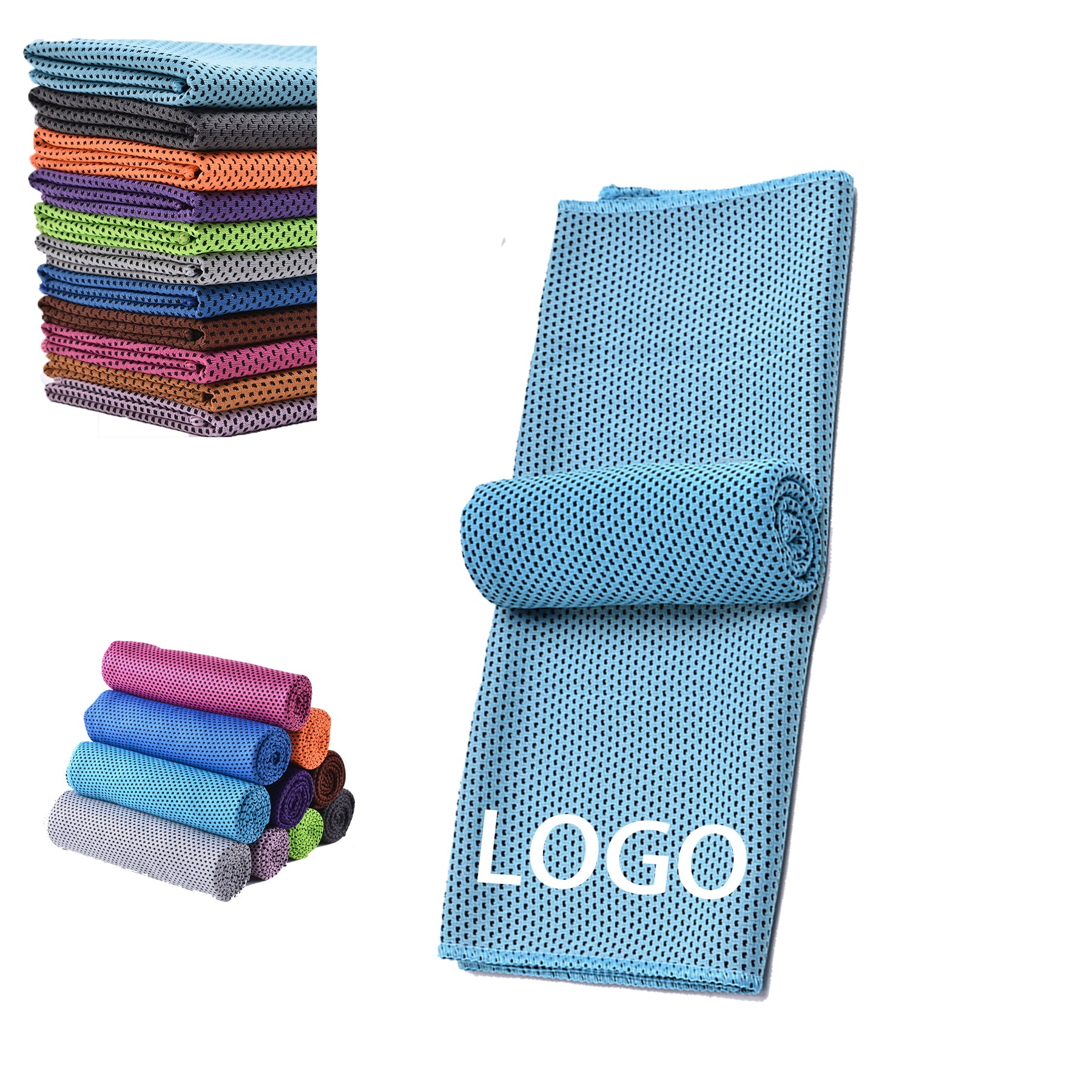 Outdoor Sweat Wiping Cooling Exercise Cold-Sensing Fabricyoga Towel