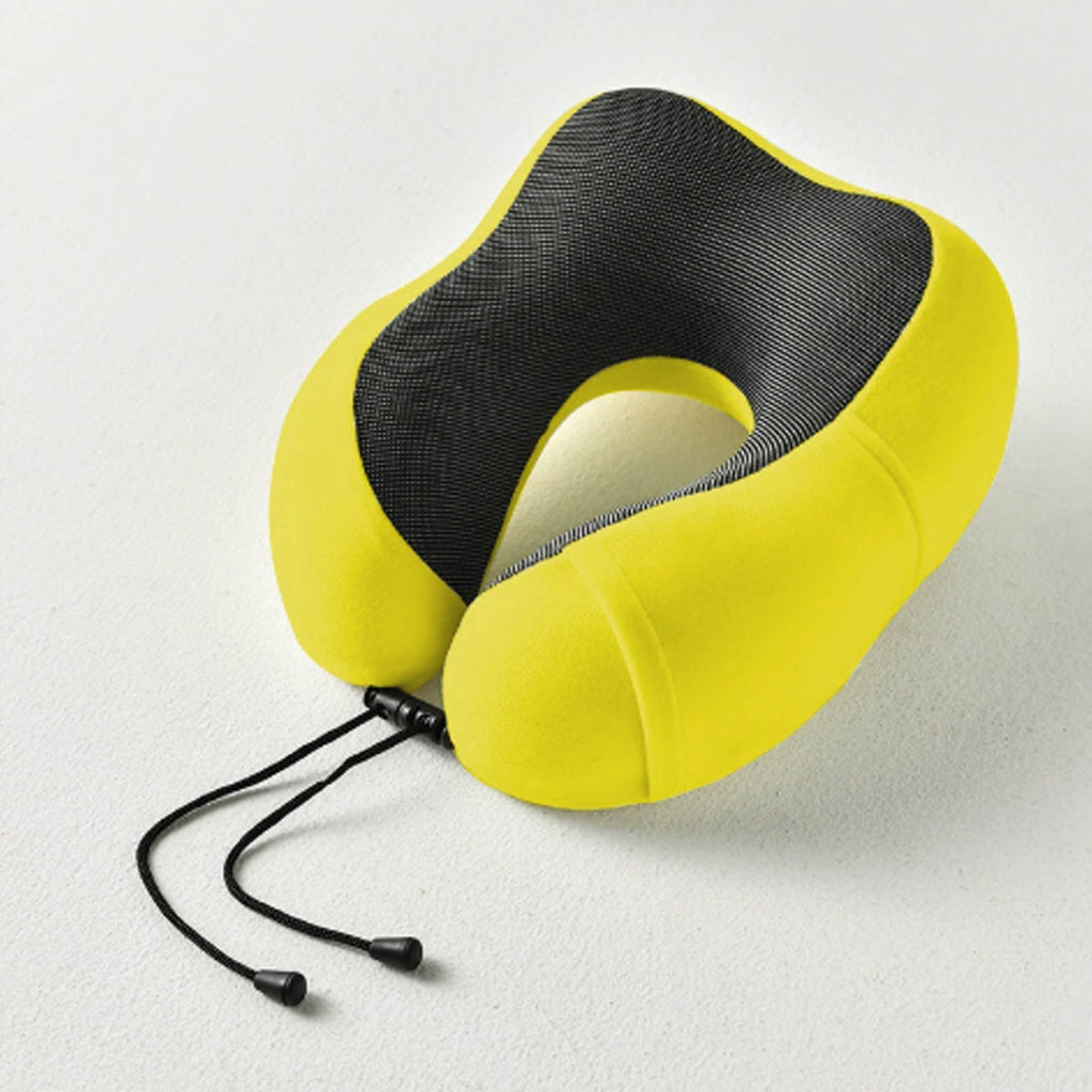 Memory Foam U-Neck Pillow, Ergonomic Travel Neck Support