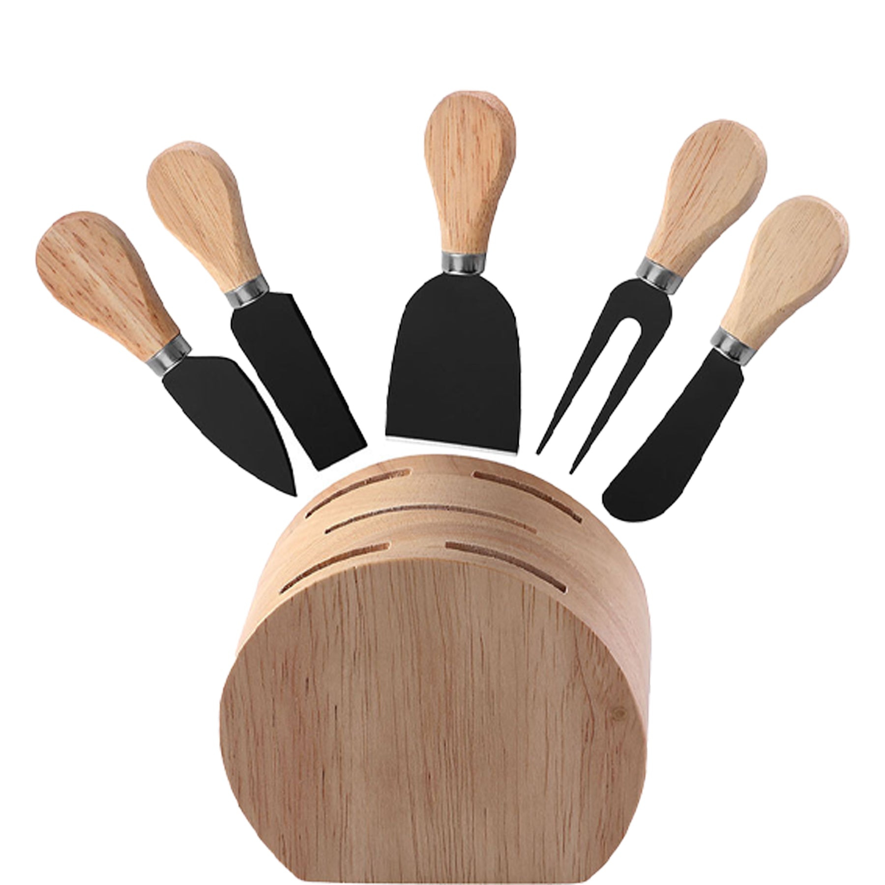 Oak Cheese Knife Set