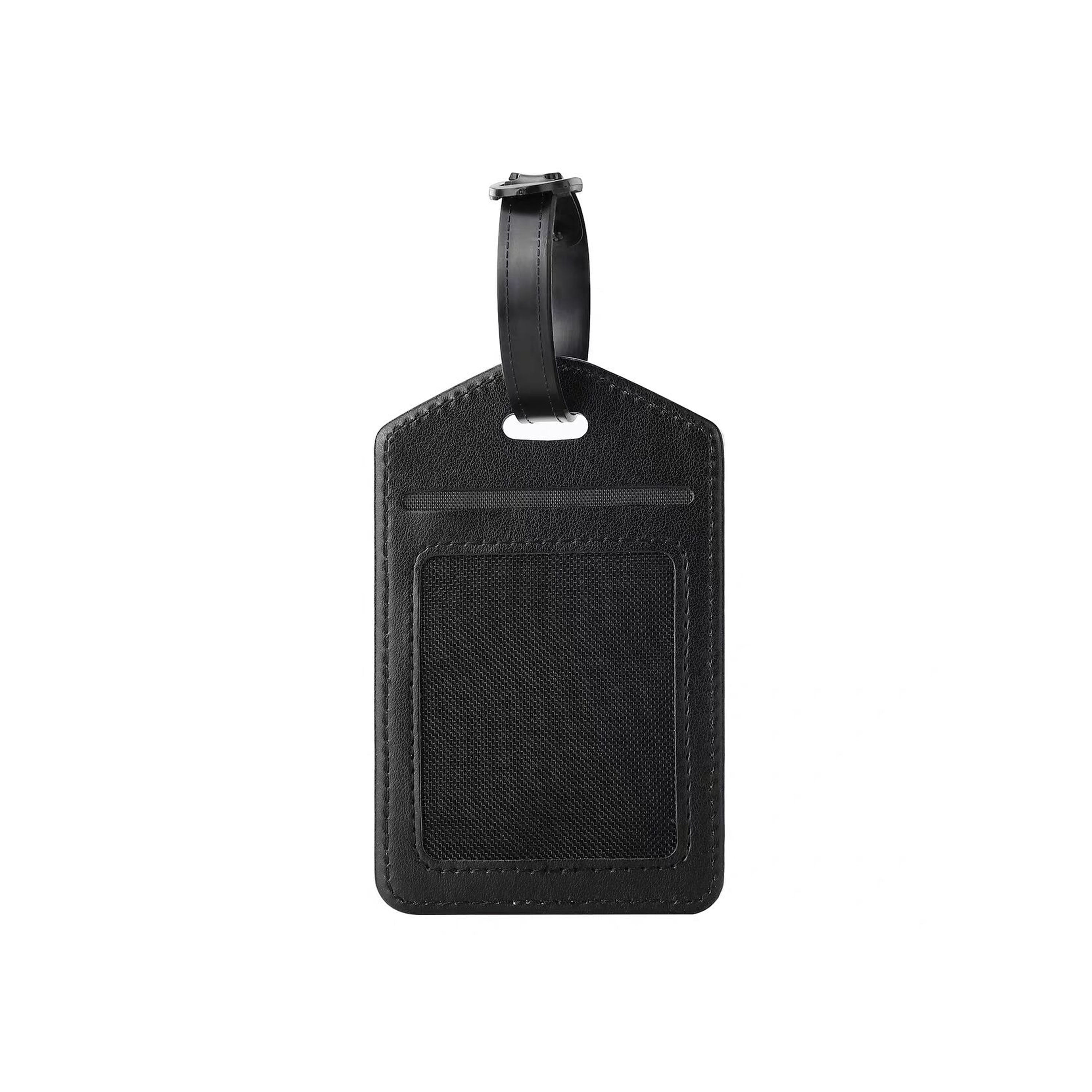 Vertical PU Leather ID Badge Card Holder
