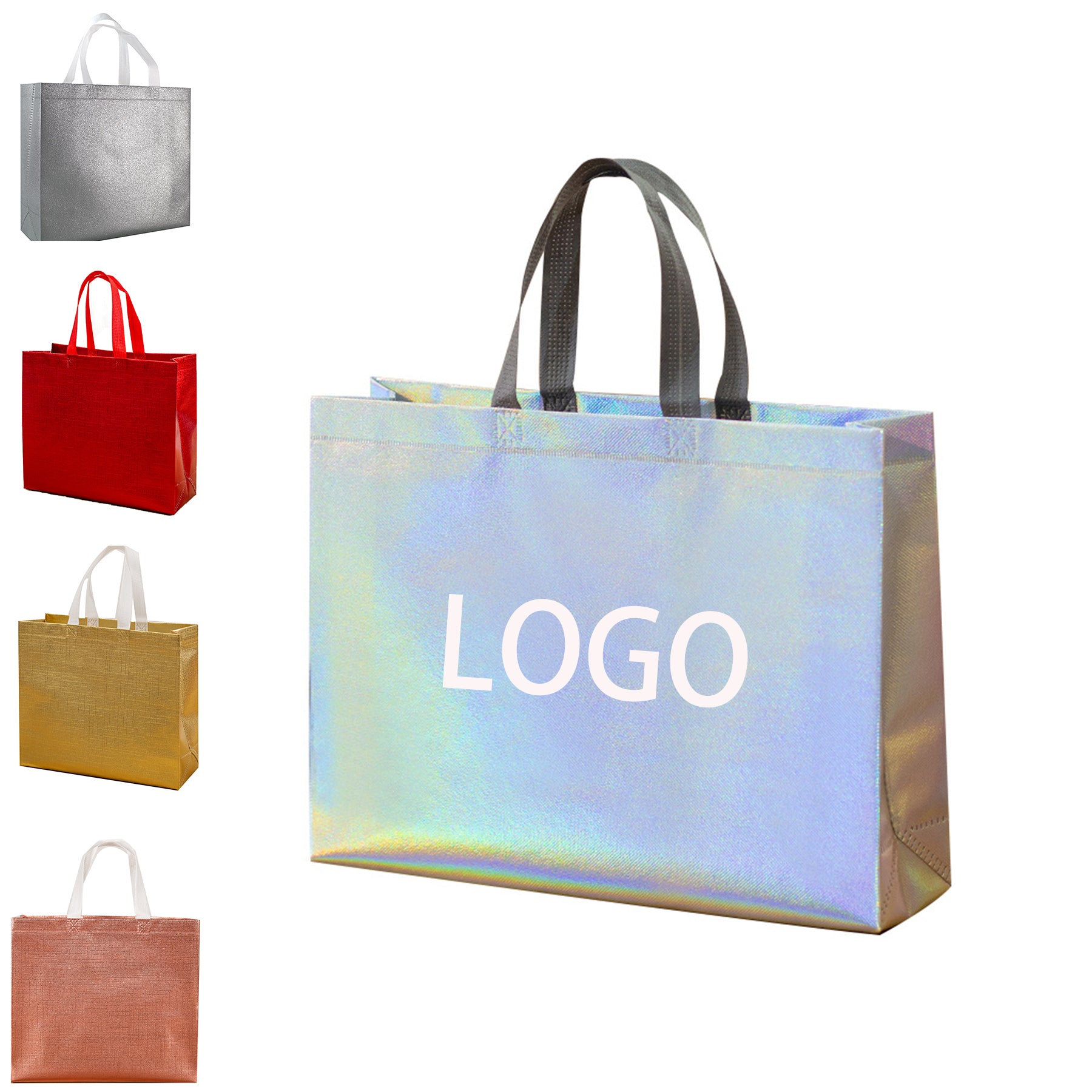 Iridescent Non - Woven Tote Bag
