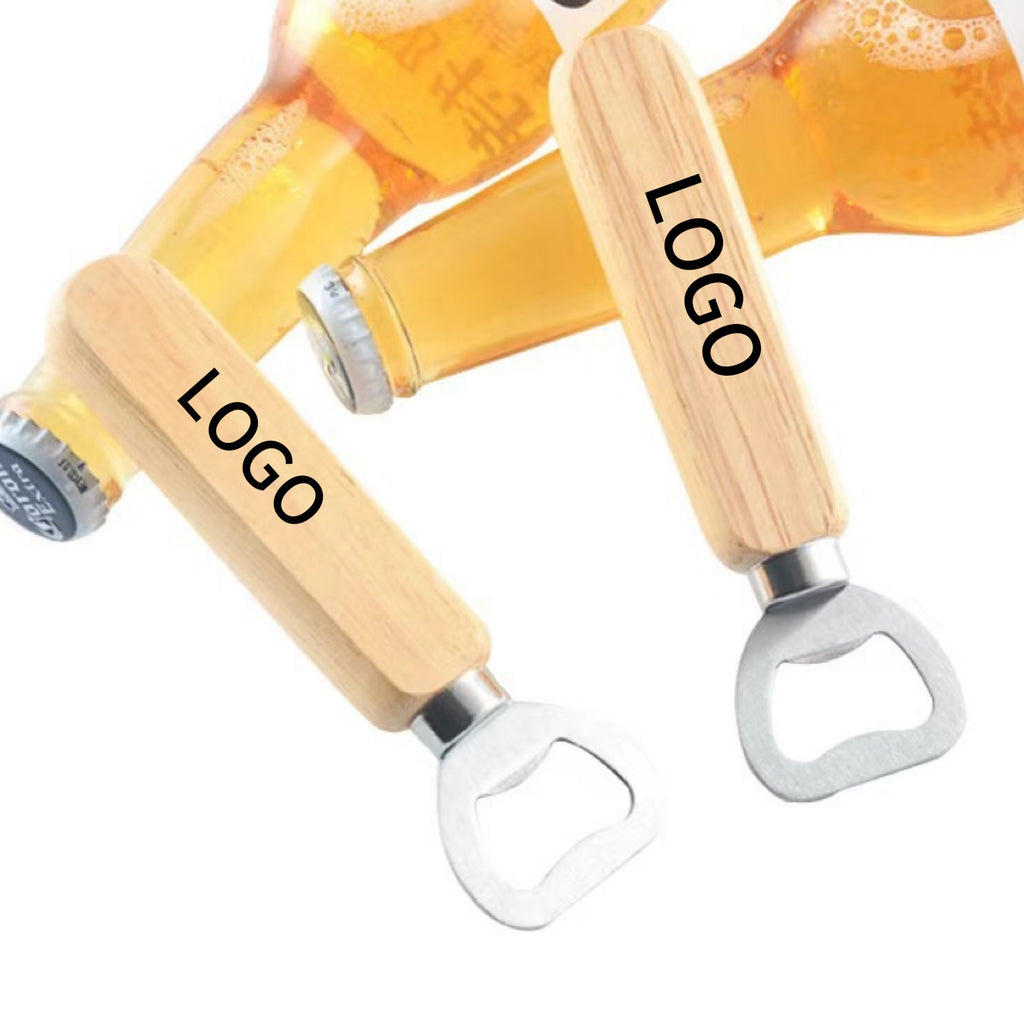 Wooden Handle Stainless Steel Bottle Opener