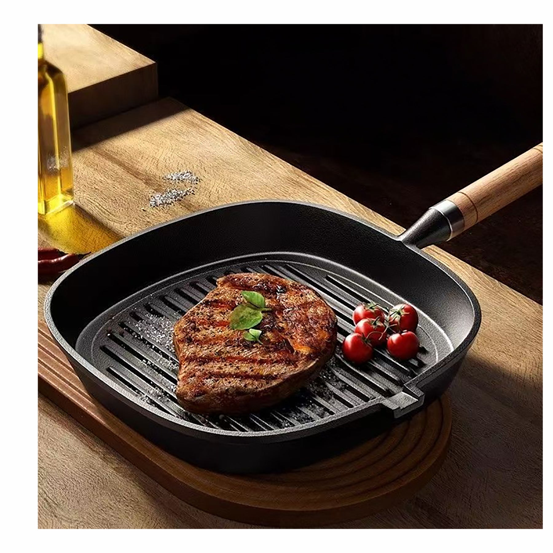 Cast Iron Steak Frying Pan
