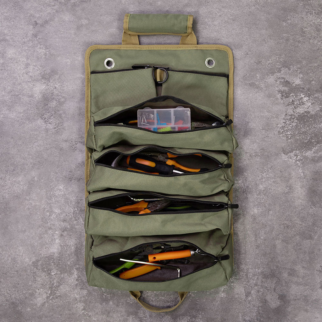Roll Up Small Toolbag For Handyman Heavy Duty Tool Organizer