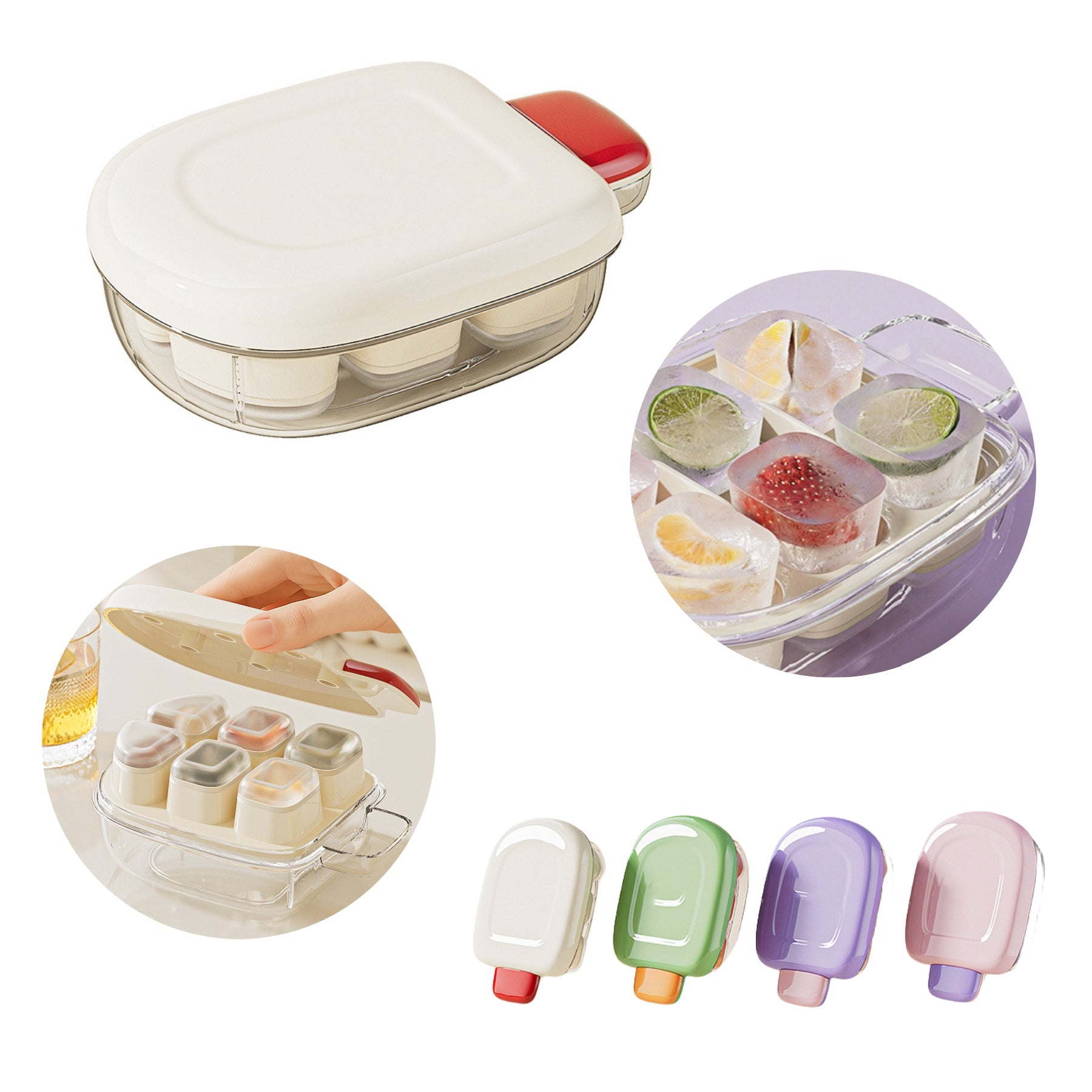 Food-grade Ice Cube Tray With Lid
