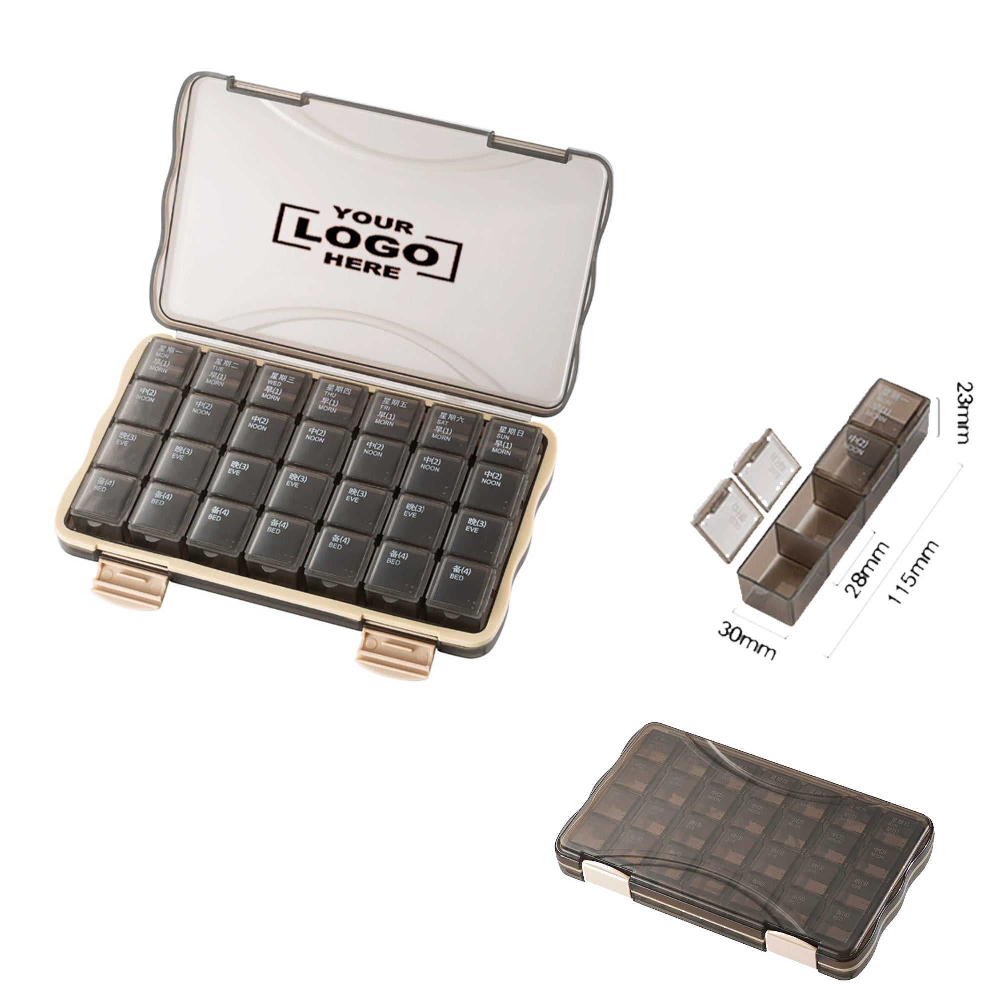 Monthly Pill Organizer 28 Day Case