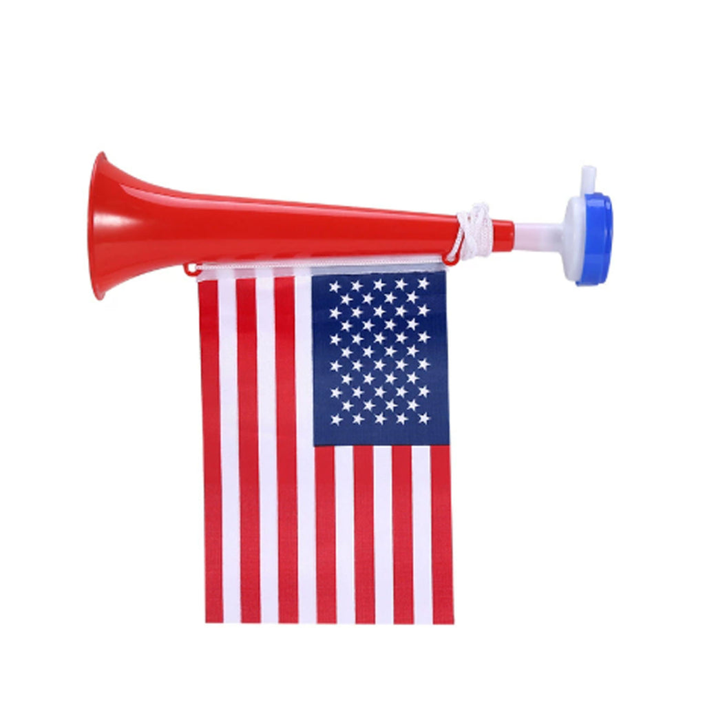 Plastic Cheer Horn with Detachable Flag for Team Cheering