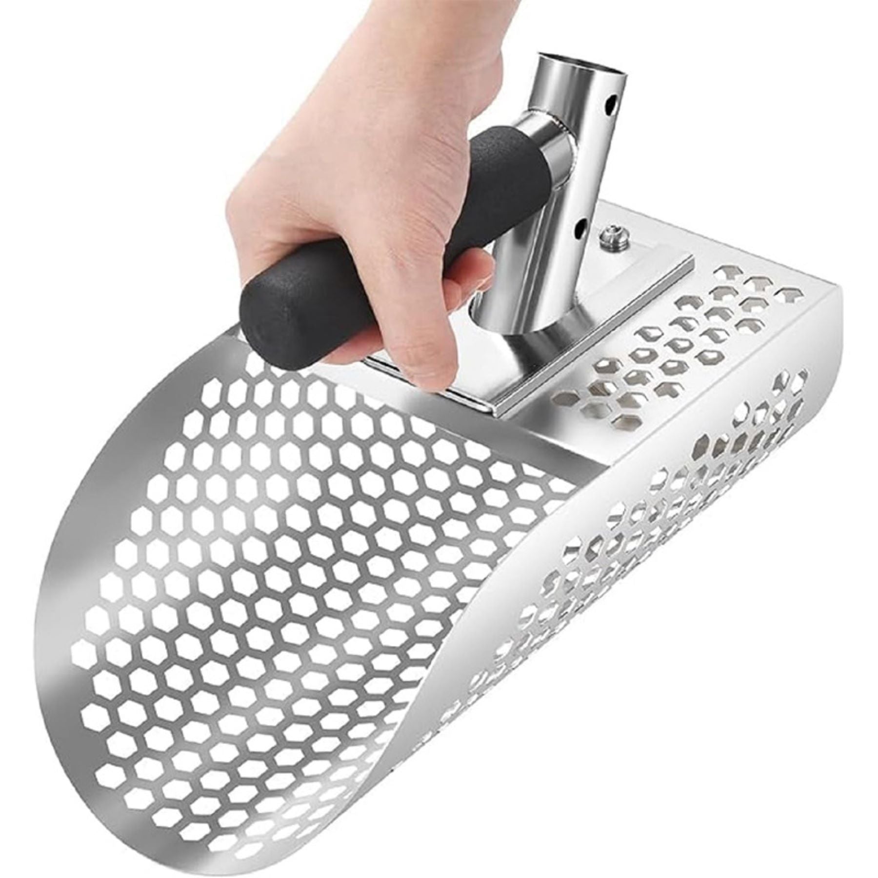 Long - Handled Stainless Steel Sand Shovel