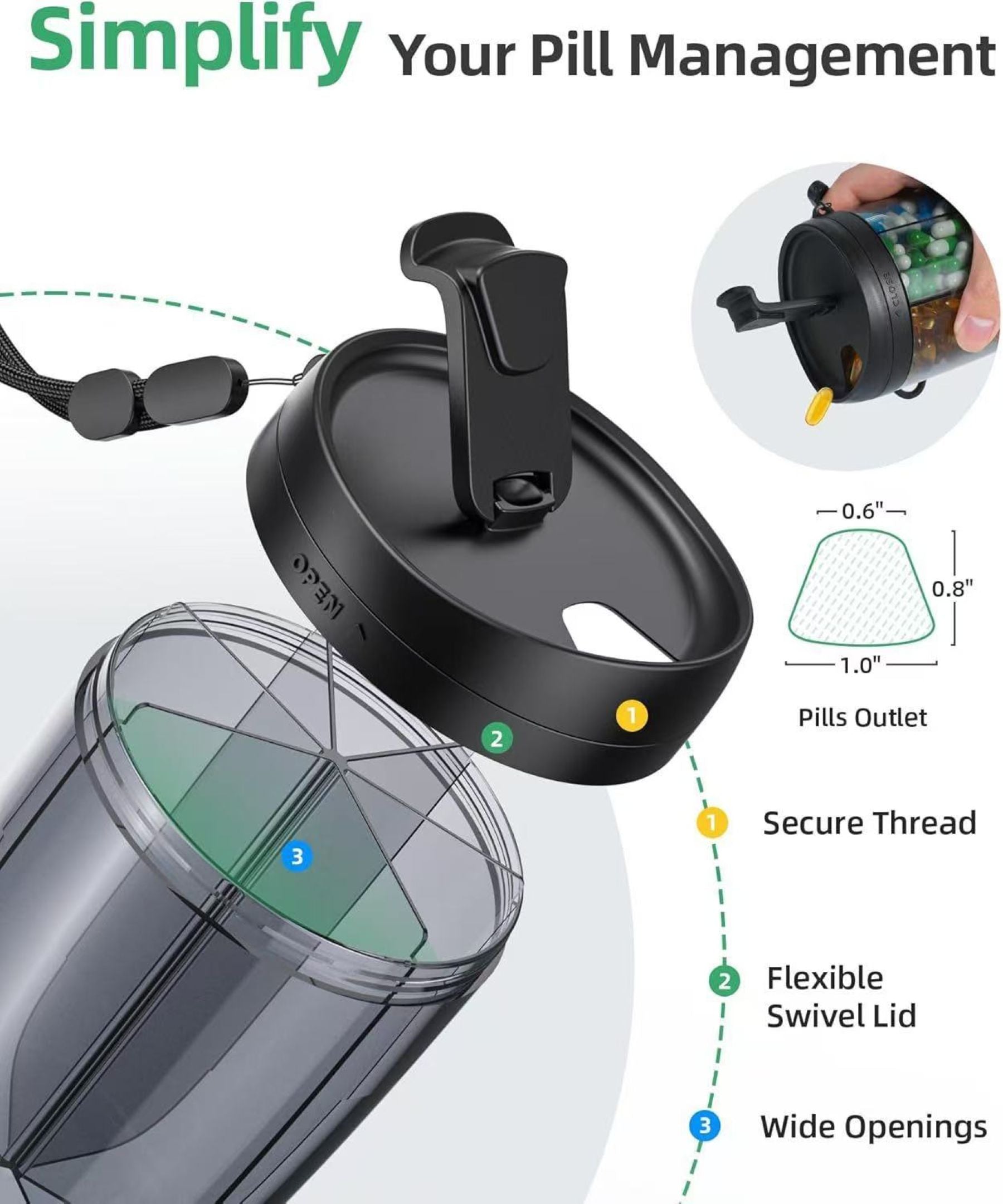 Portable Drug Storage Container
