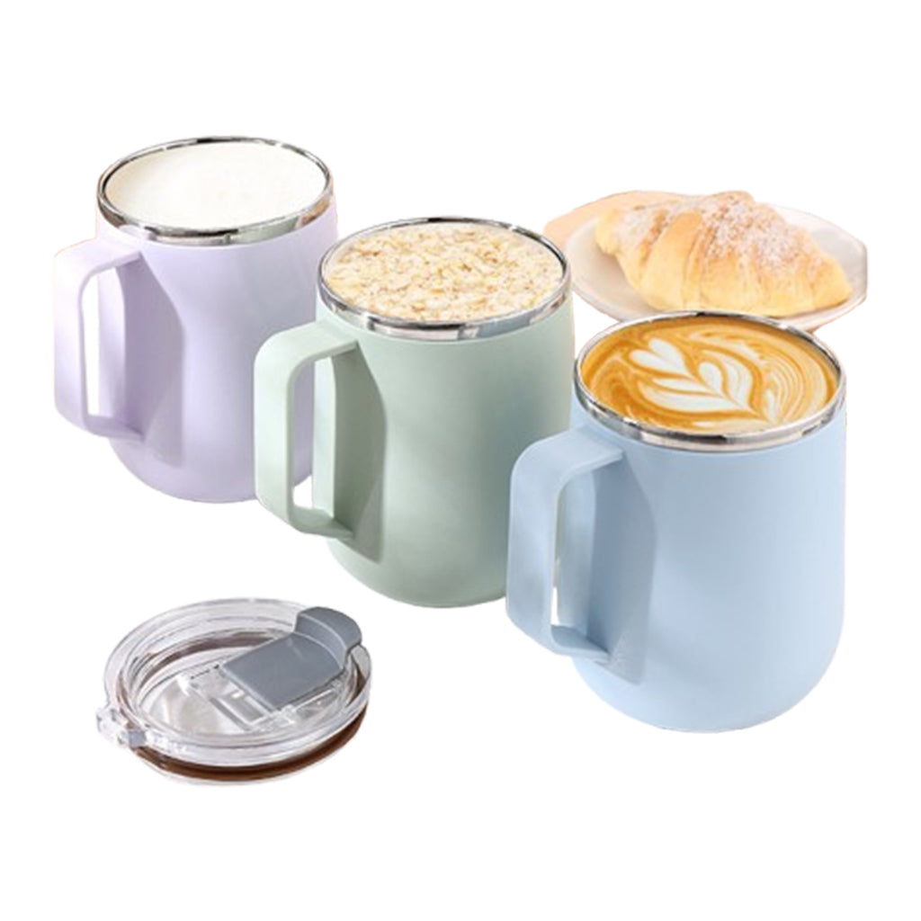 17 Oz Insulated Coffee Mug with Handle and Lid