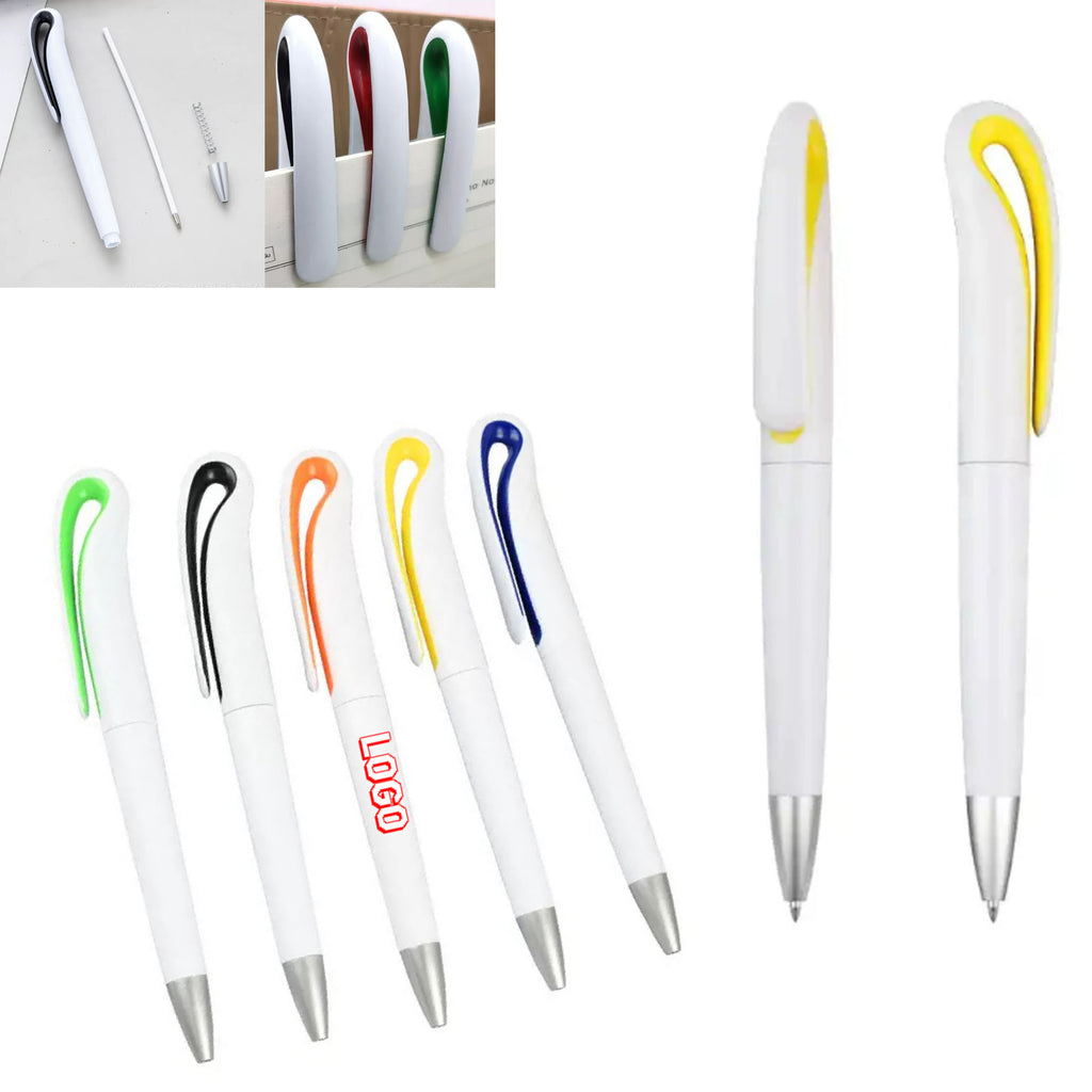 Plastic Swan - Shaped Black 1.0mm Bullet Tip Ballpoint Pen