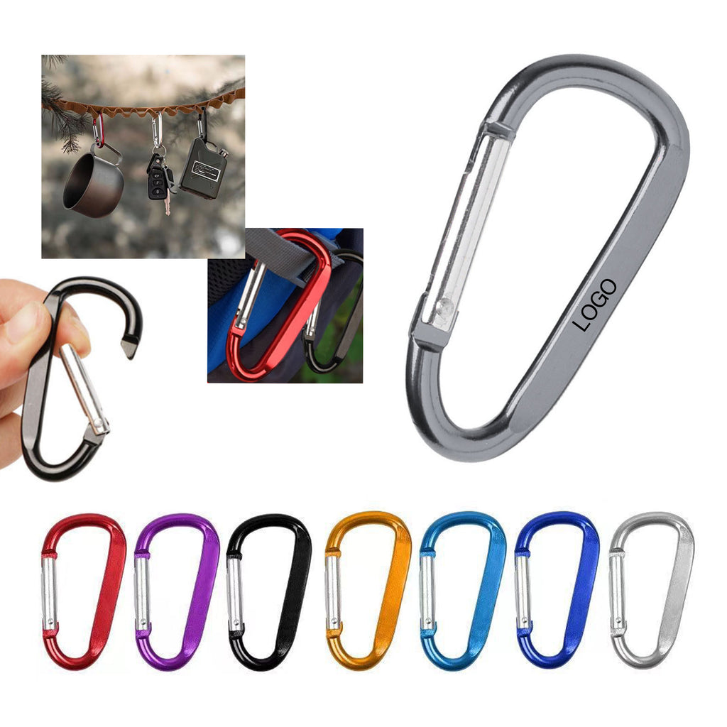 D Shape Aluminum Carabiners