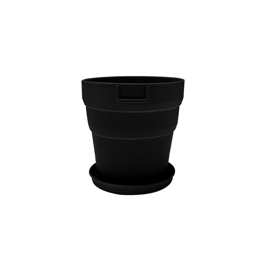 New Style Eco-Friendly Silicone Anti-Drop Folding Flower Pot With A Tray