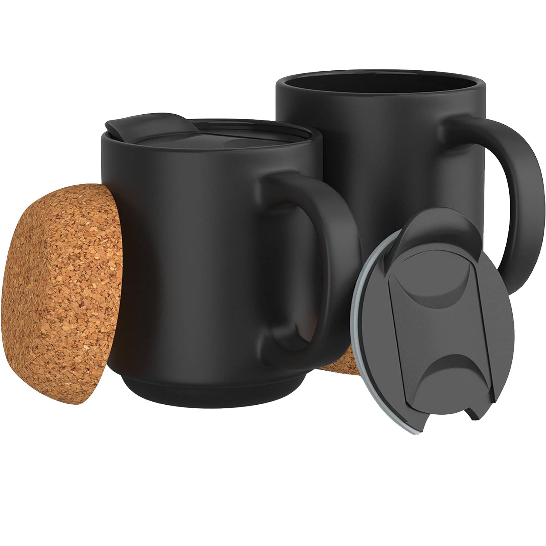 Cork Bottom Ceramic Coffee Mug With Handle