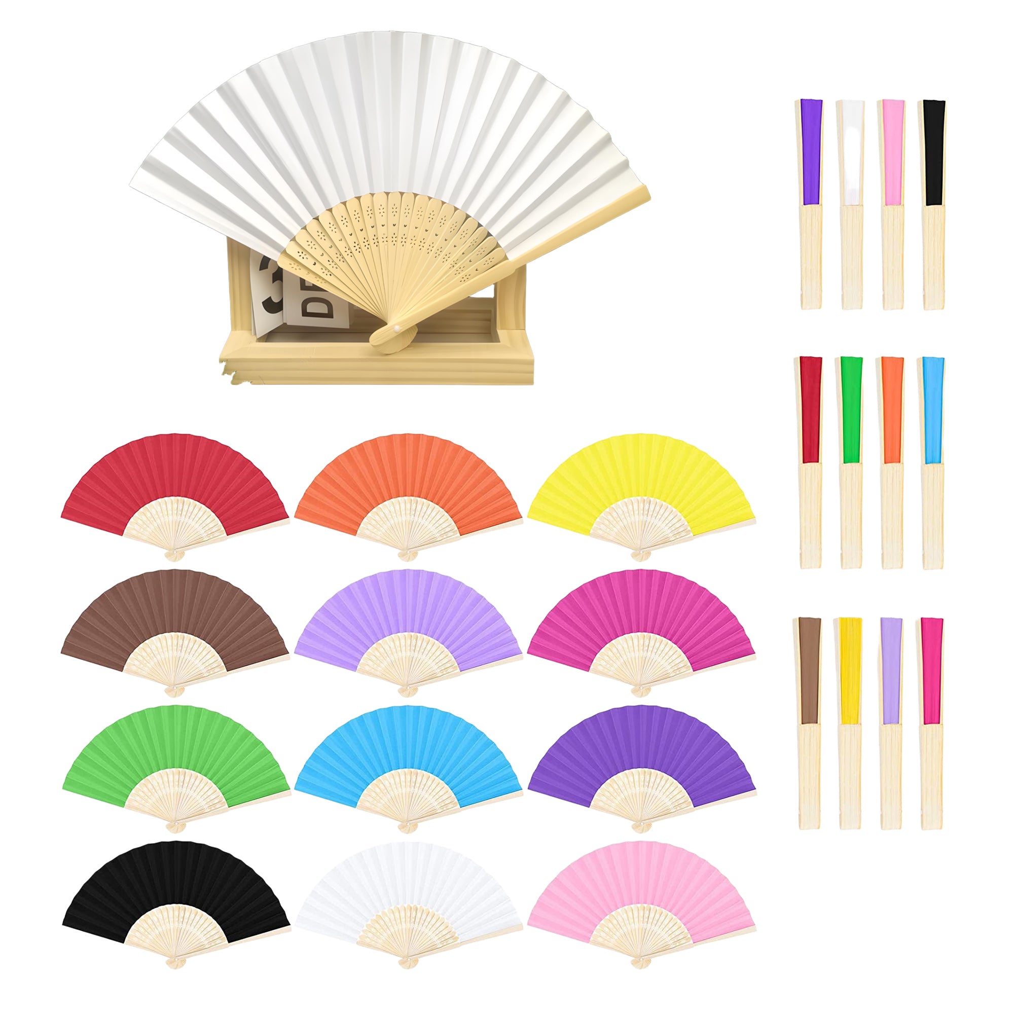 Cartoon Single-Sided Paper Fan-Foldable Cooling Fan