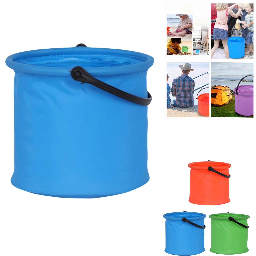 Collapsible Multipurpose Bucket For Art And Beach