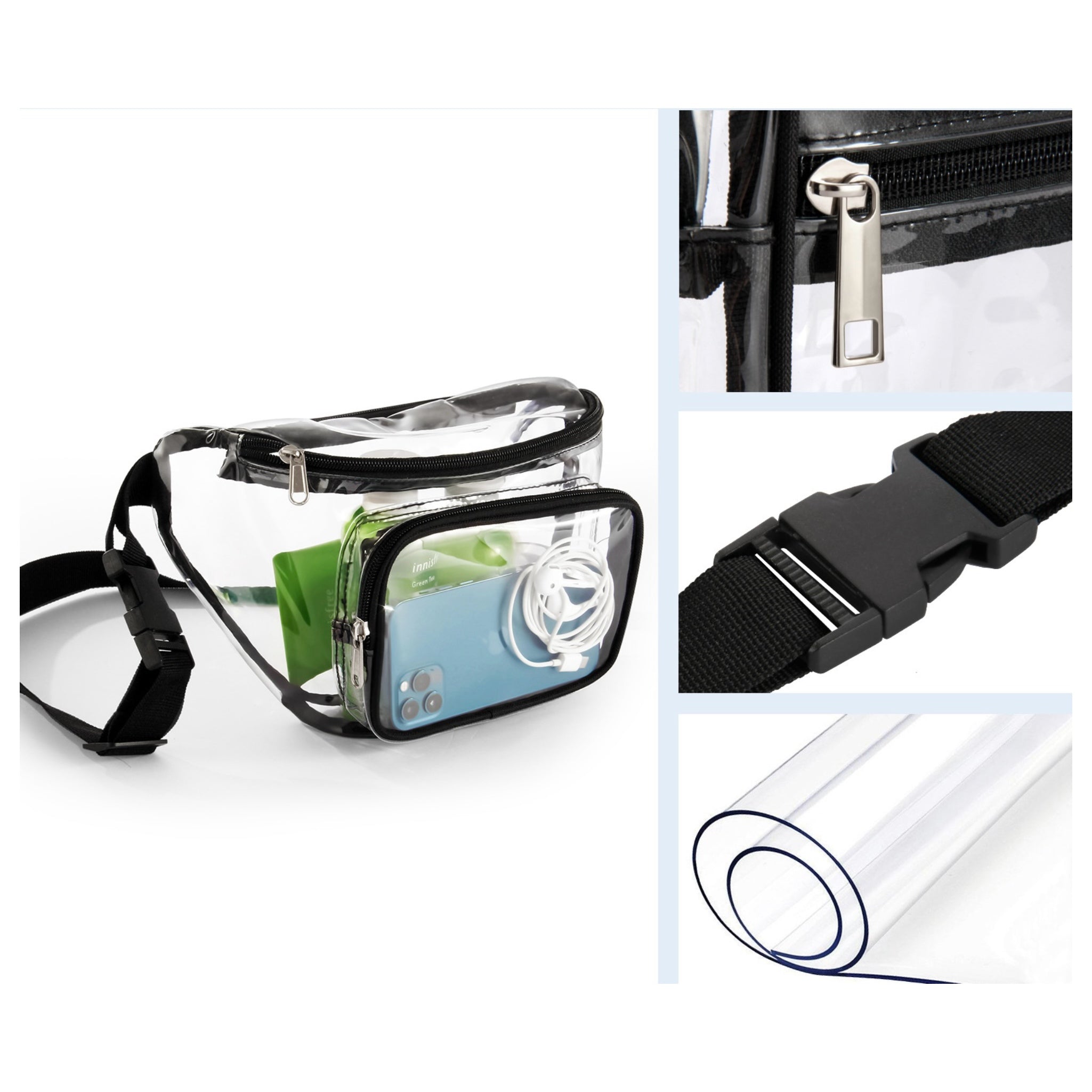 Transparent PVC Waist Bag