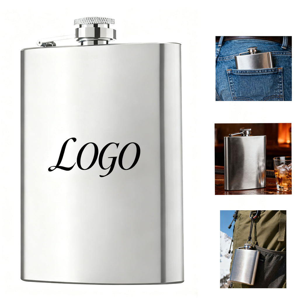 10Oz. 304 Stainless Steel Hip Flask