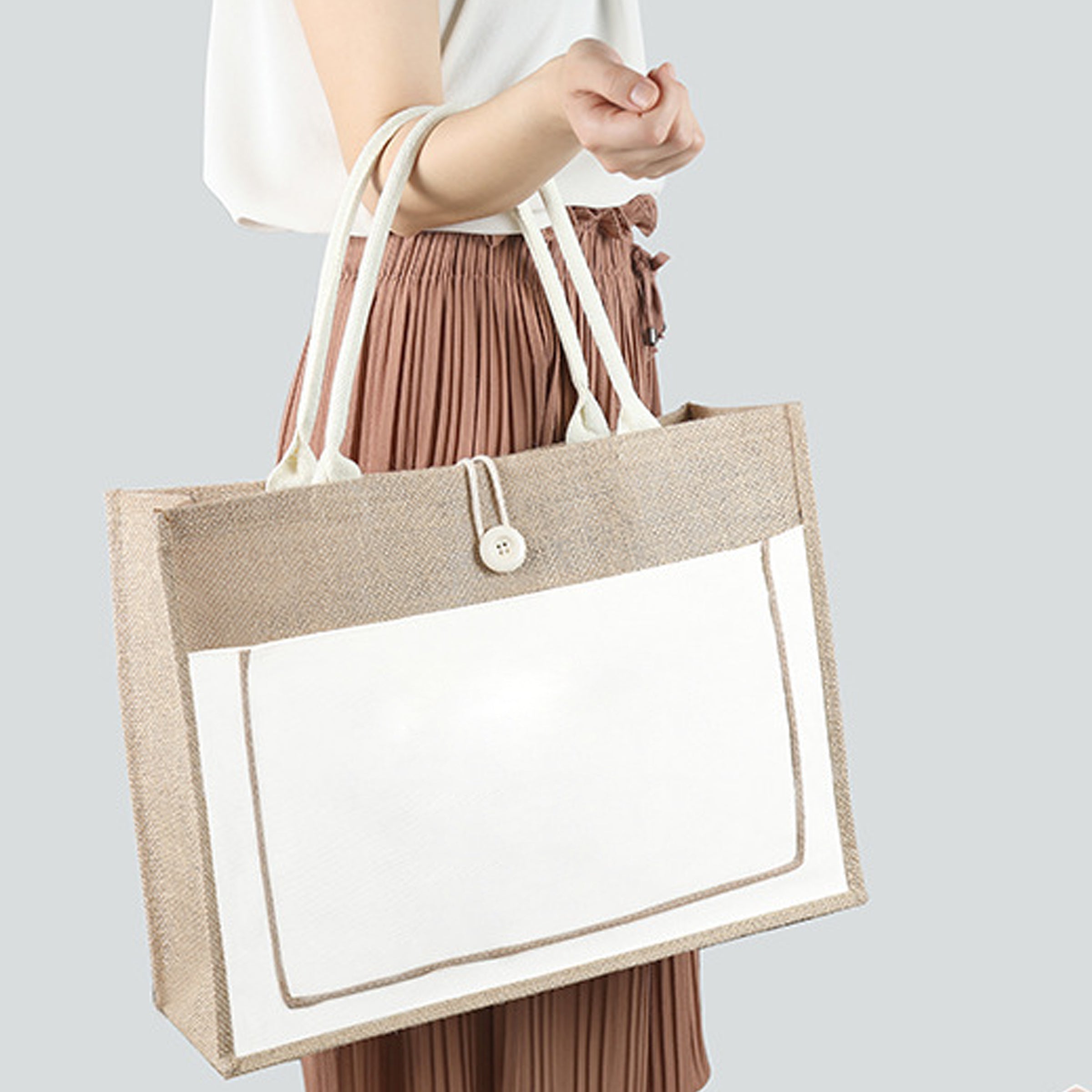 Large Hand Jute Bag