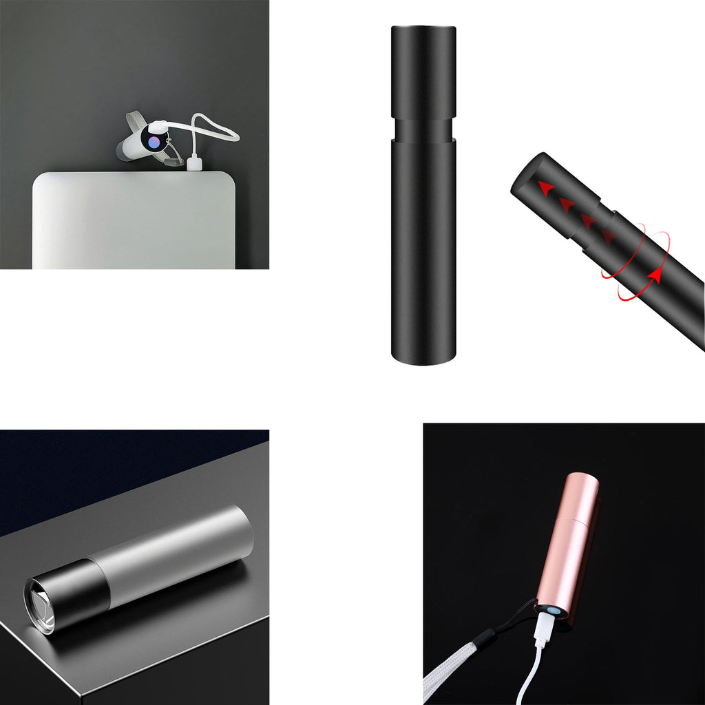 Retractable Rechargeable Mini Flashlight