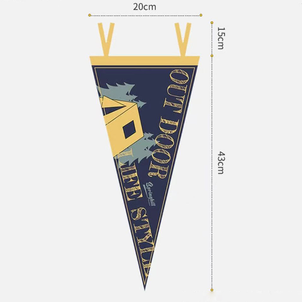 Custom Full Color Felt Pennant Triangle Flags