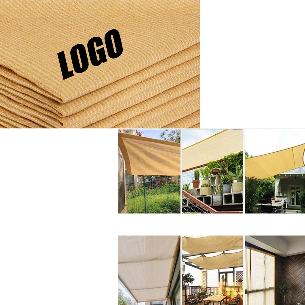 Beige Shade Mesh Encrypted Thickened