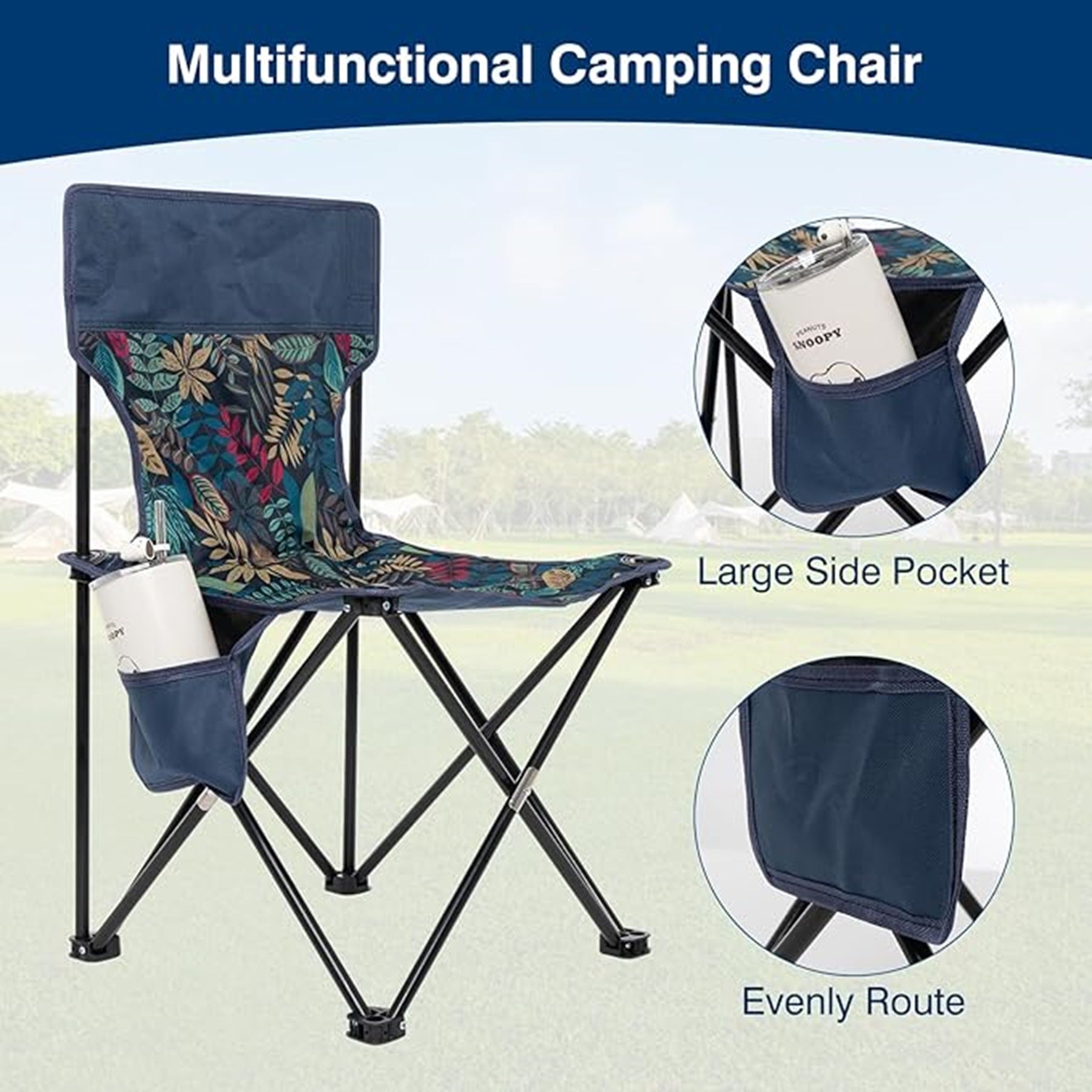 Aluminum Alloy Frame Folding Backpacking Chair