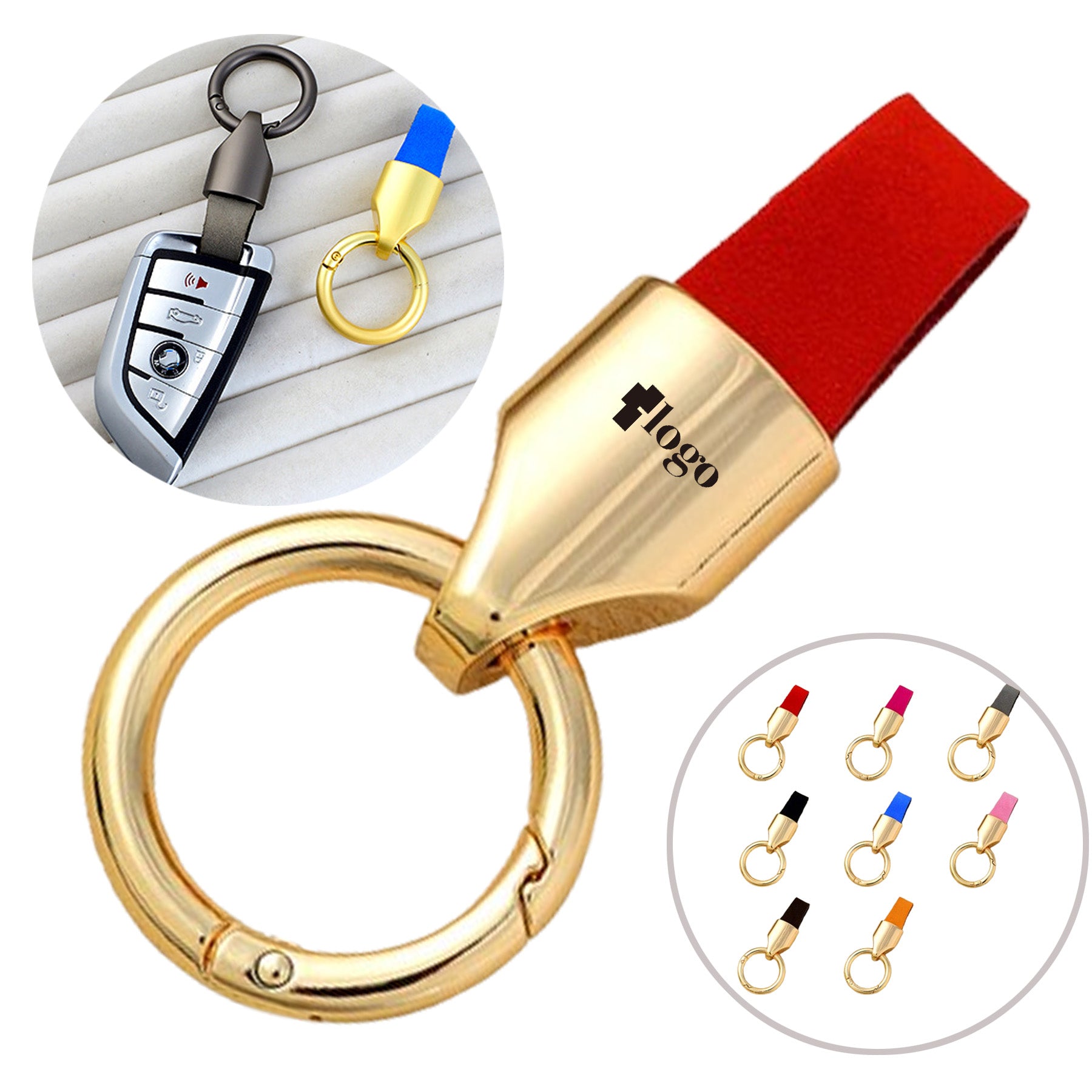 Solid Leather Key Ring