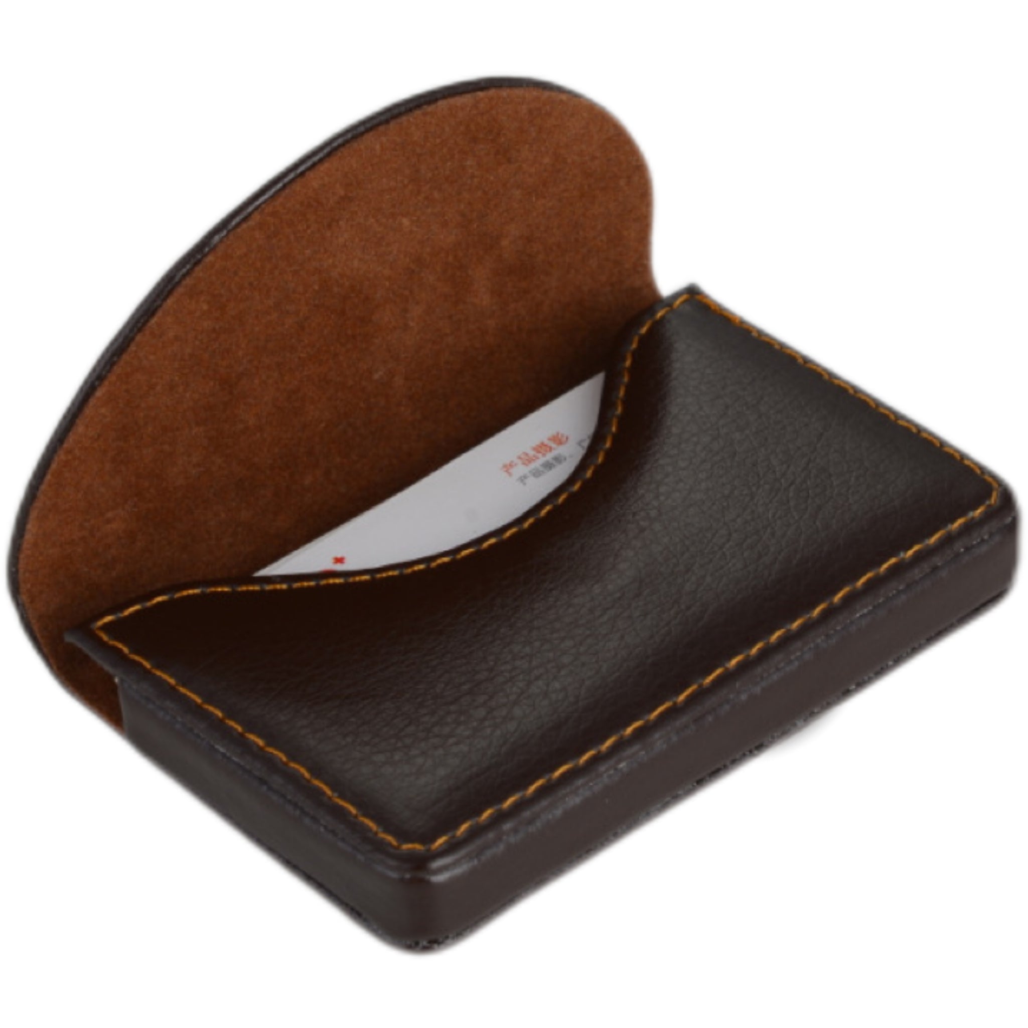 Stainless Steel Covered Business Card Holder
