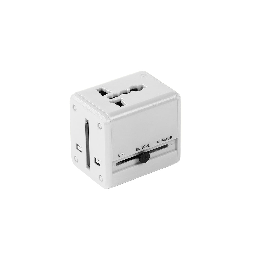 Universal Travel Power Adapter With Dual Usb Charging Ports
