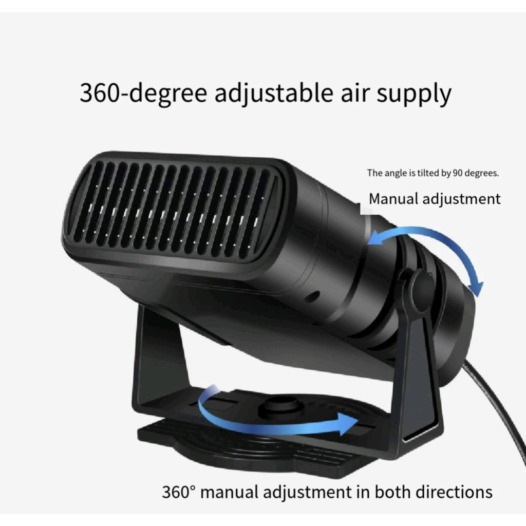 12V Car Heater Dual Heat Quick Defroster Demist Windshield