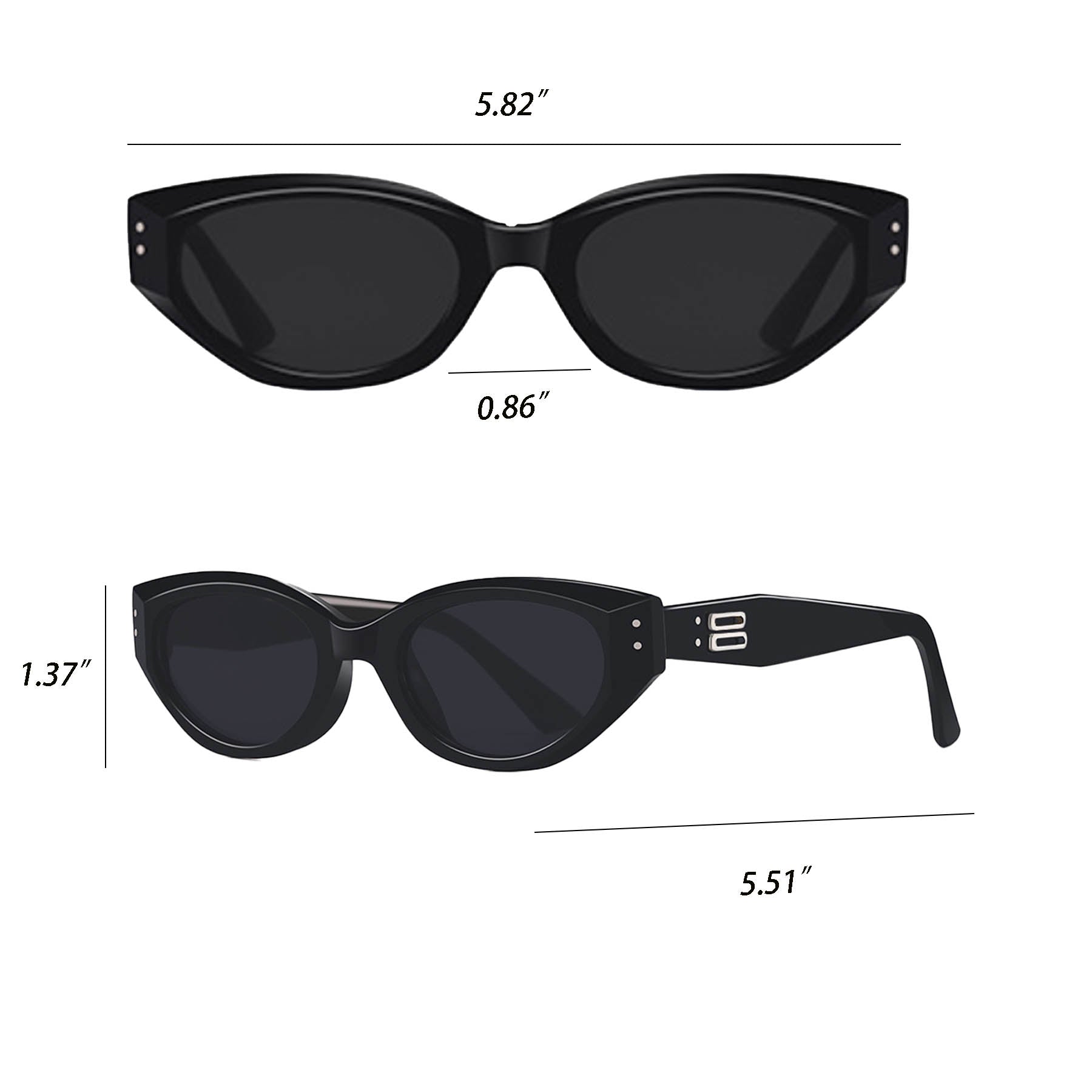 Retro Cat-Eye Sunglasses
