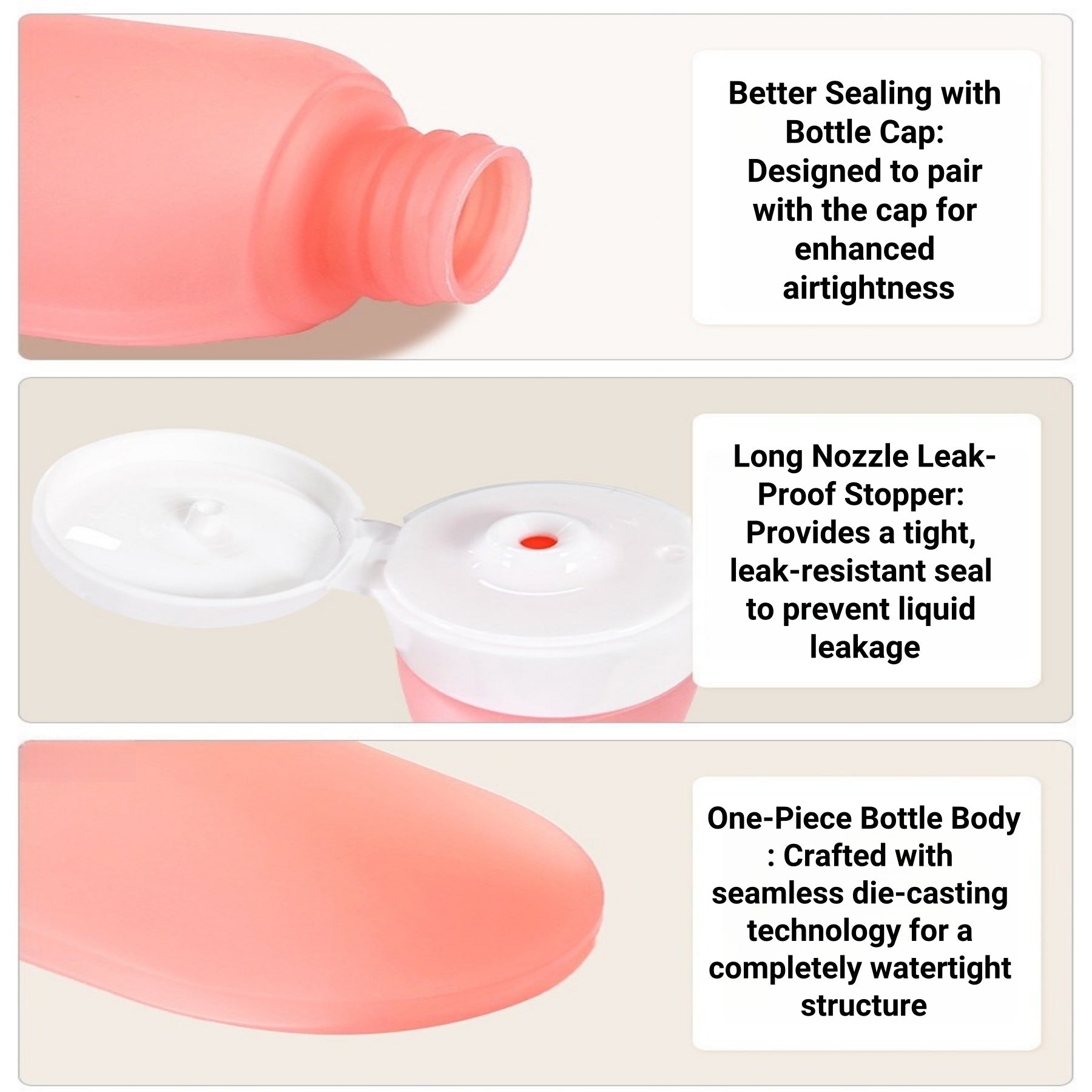 Portable Toiletry Dispenser Bottles