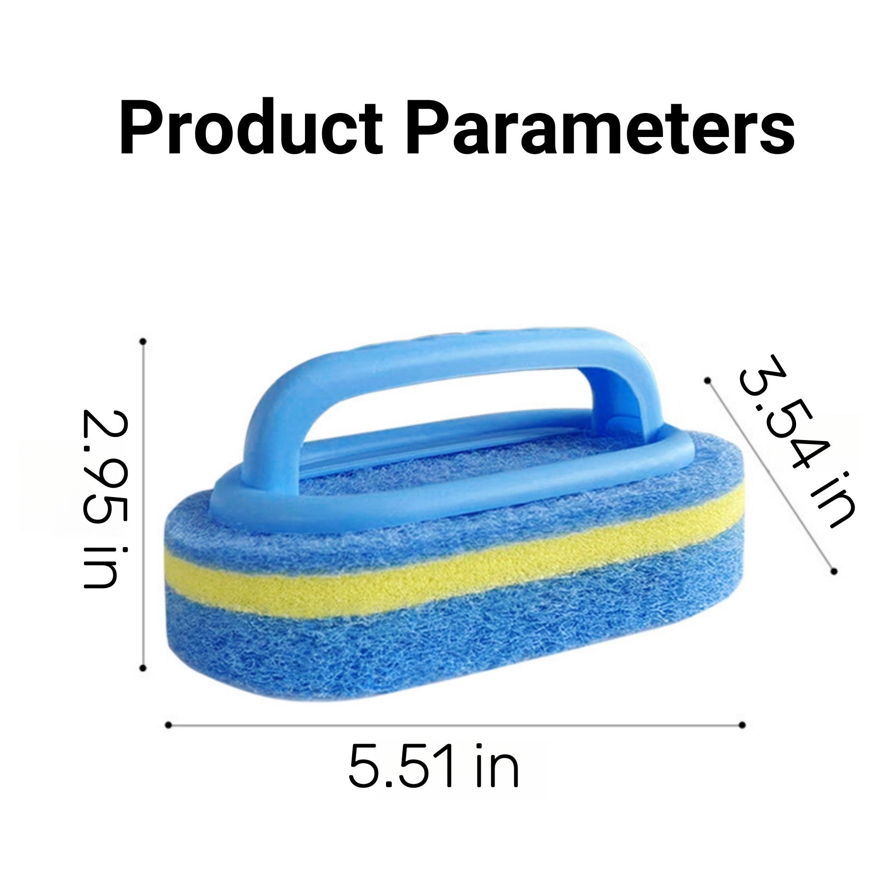 Three - Layer Thick Sponge Cleaning Brush
