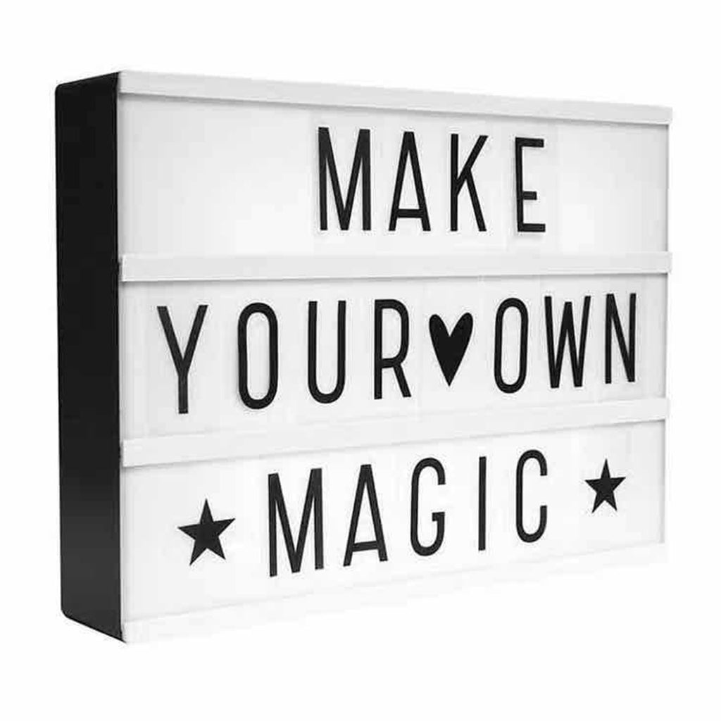 Pink Cinema Light Box with 400 Letters & Emojis & 2 Markers