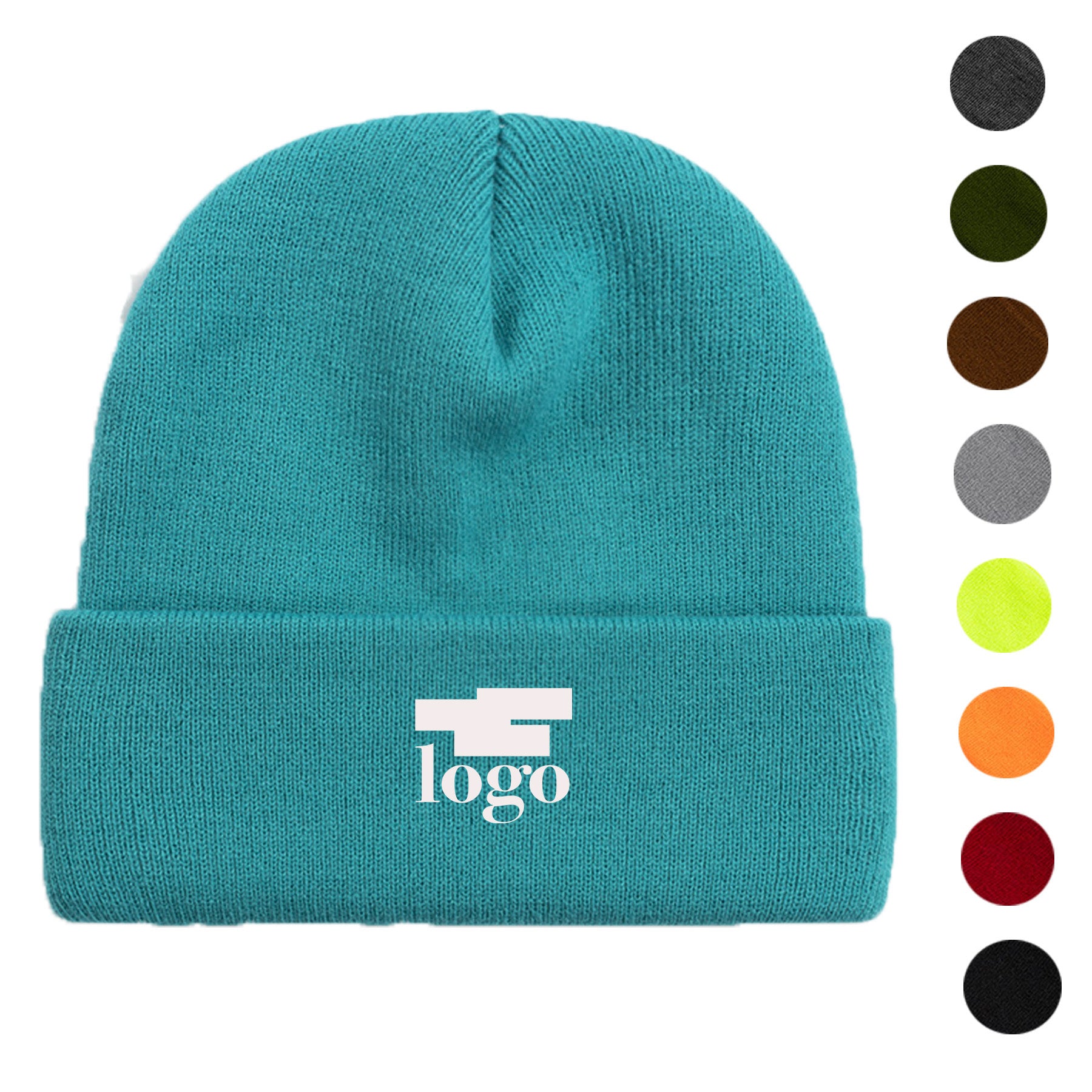 Jacquard Knit Beanie Hat