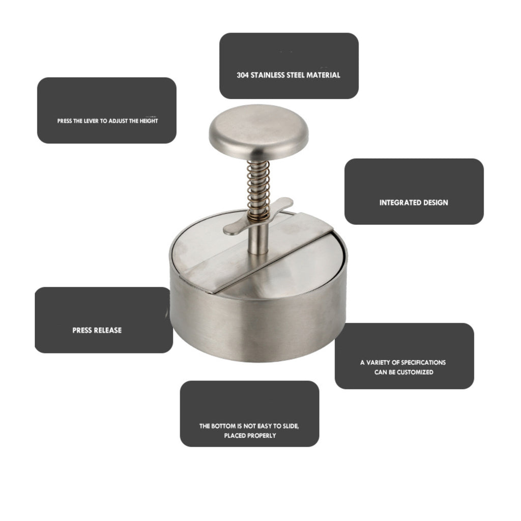 Stainless Steel Hamburger Meat Press