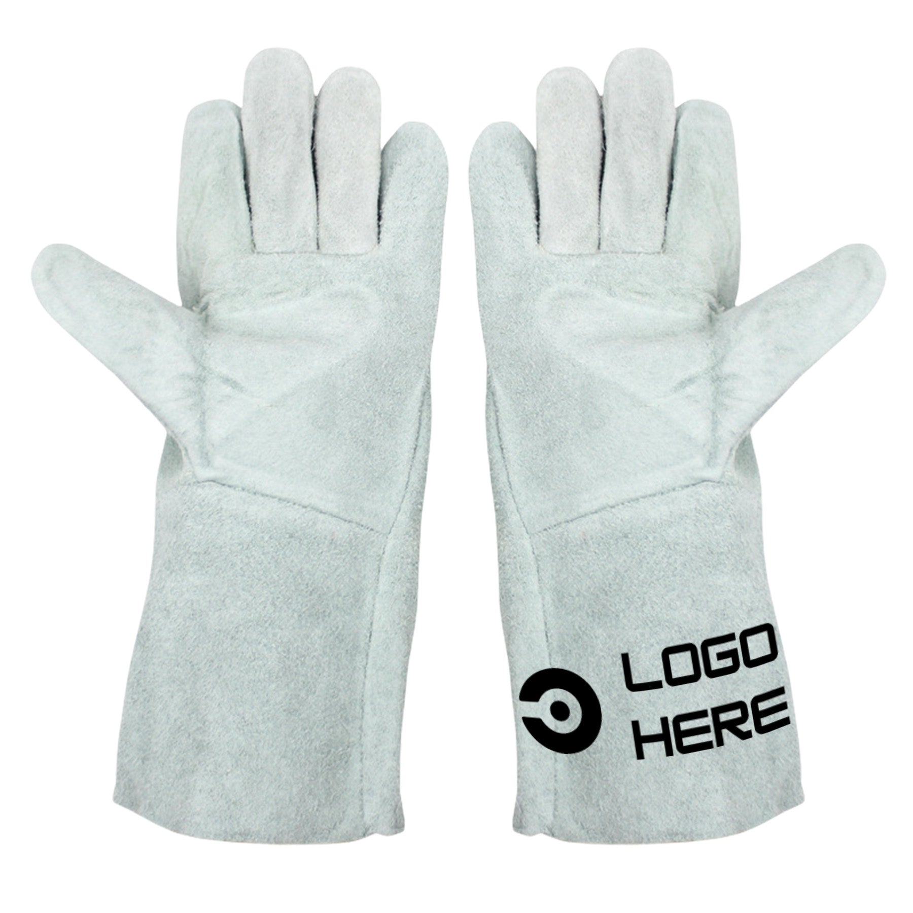 Heat Resistant Long Sleeve Full Cowhide Leather Gloves