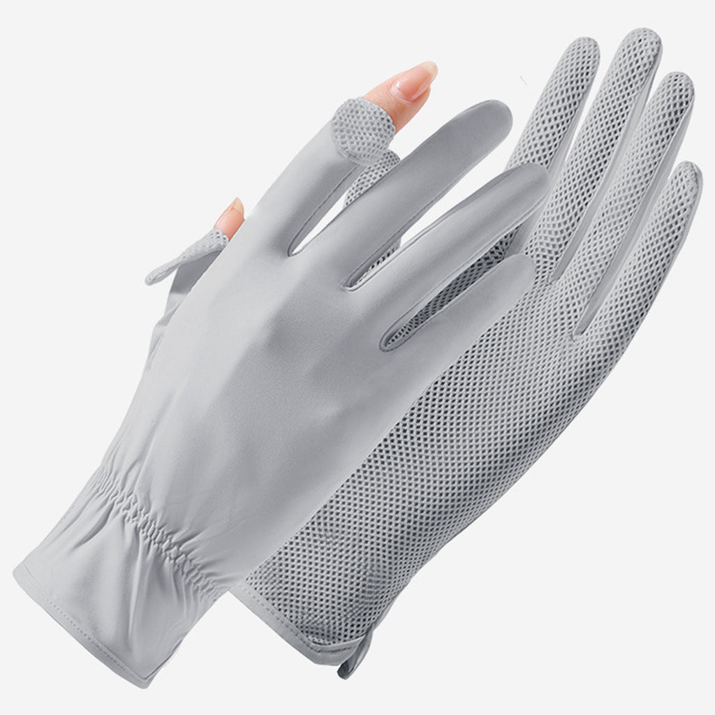 Summer Sun Protection Quick Drying Ice Silk Gloves
