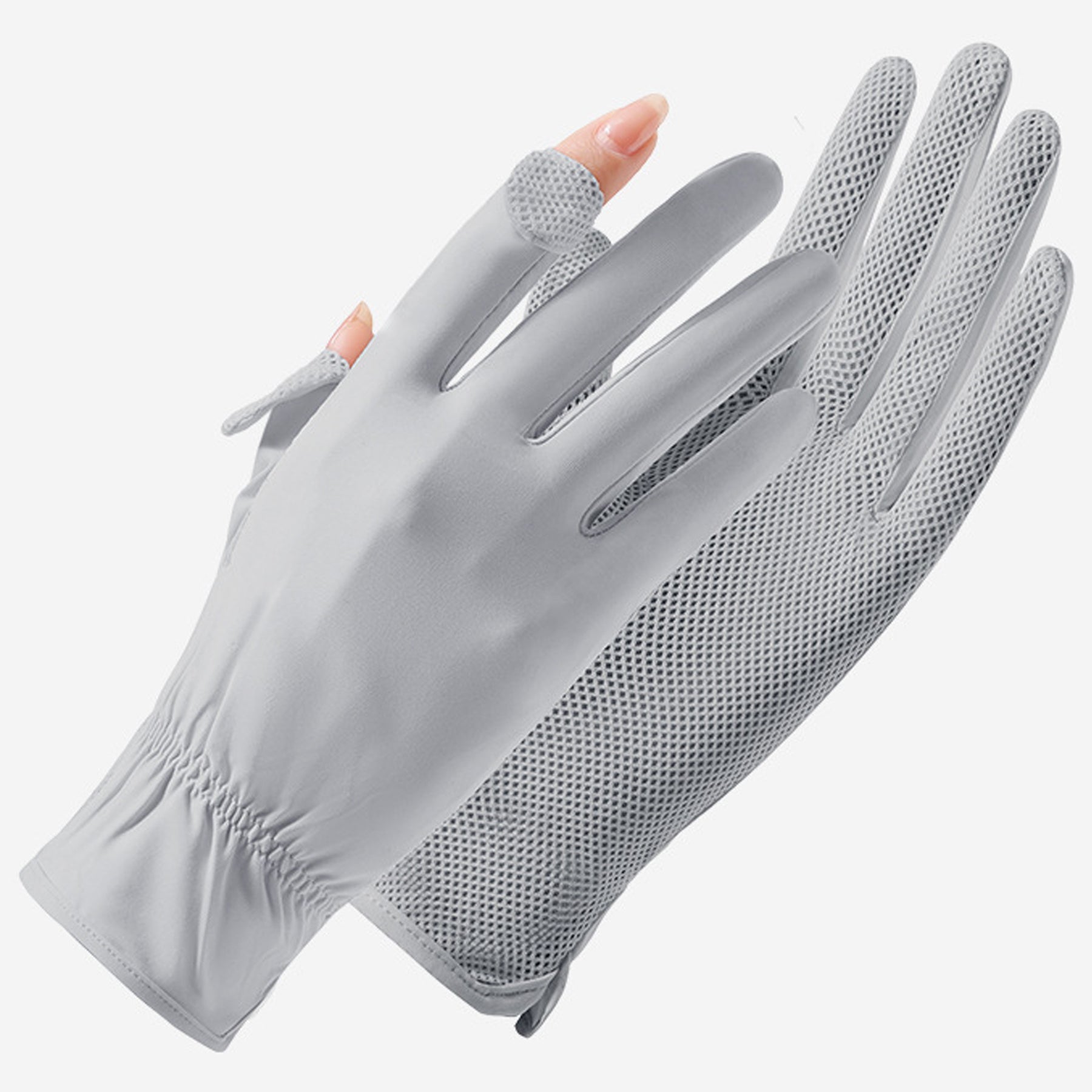 Summer Sun Protection Quick Drying Ice Silk Gloves