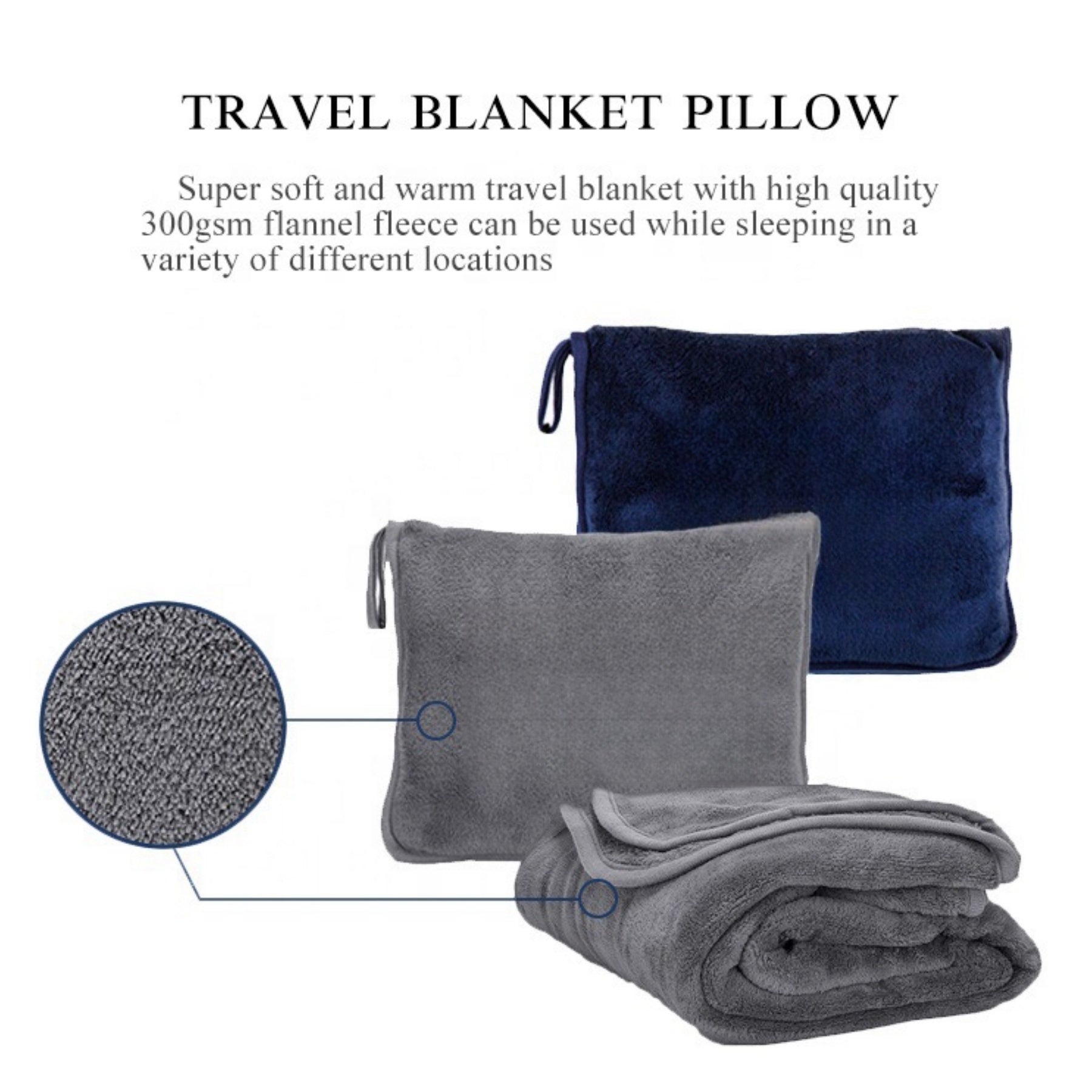 Portable 2 - in - 1 Multifunctional Cuddle Blanket