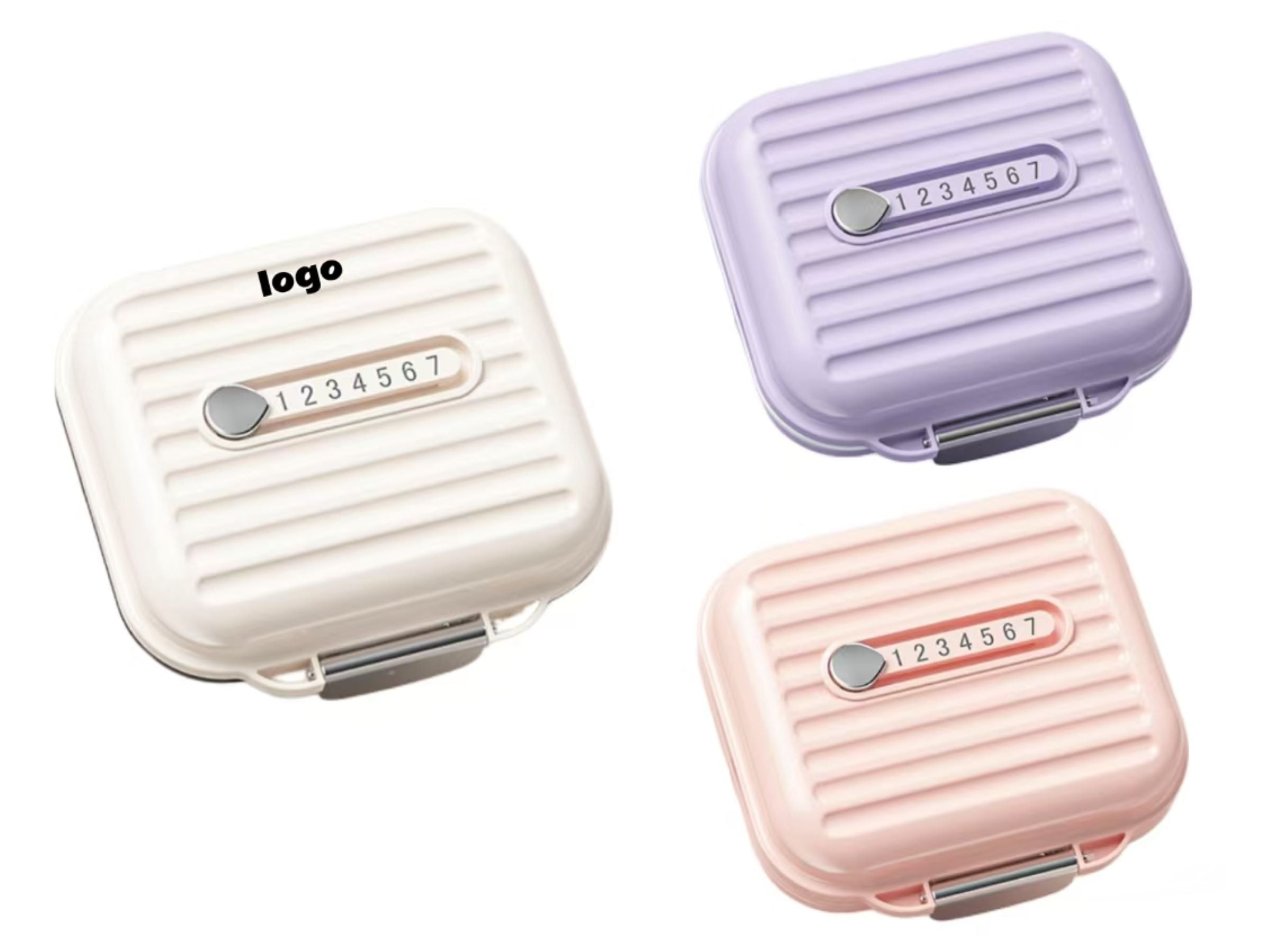 Portable Divided Pill Box