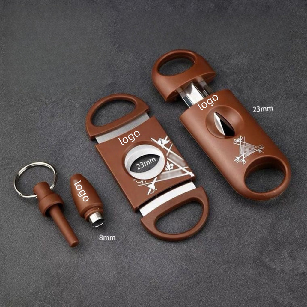 3 Pieces Portable Guillotine Cigar Cutter Set