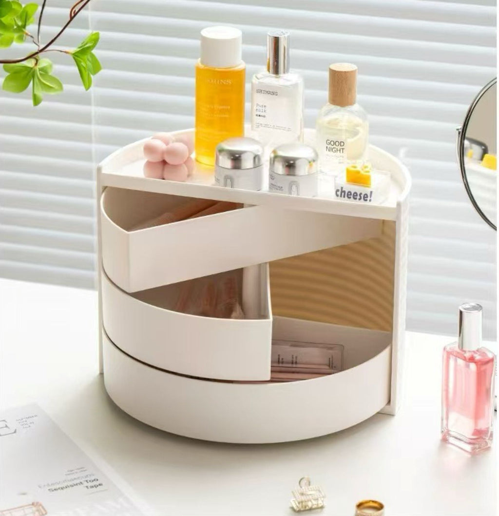 Rotatable Multi-functional Cosmetic Storage Box