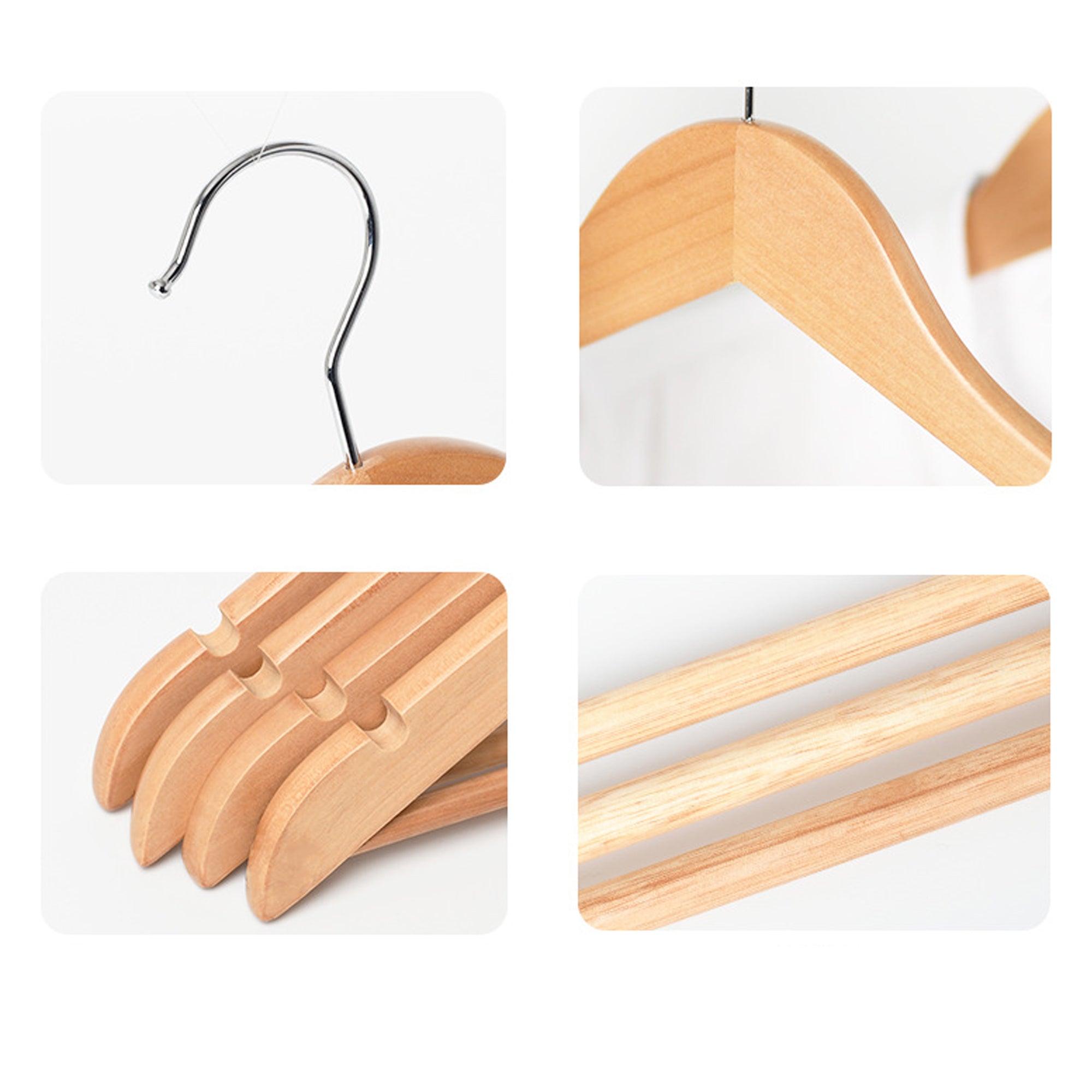 Natural Wooden Shirt Hangers