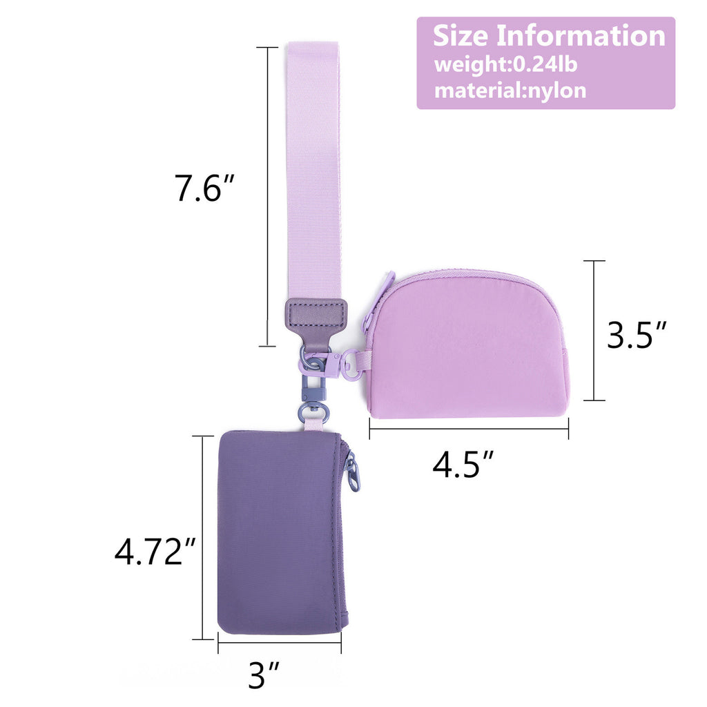 Mini Zip Around Keychain Wristlet Wallets