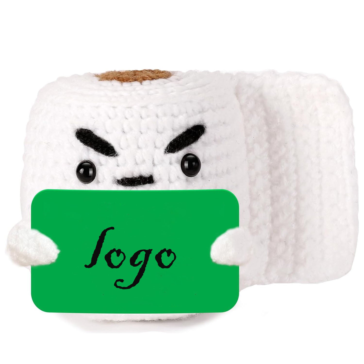 Funny Positive Crochet Toilet Roll