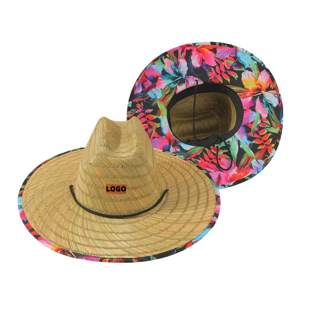 Adult Sized Wide Brimmed Outdoor Sun Shading Straw Hat
