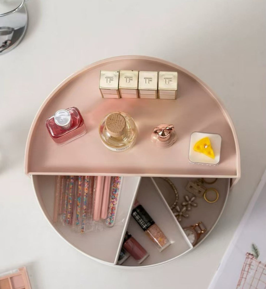 Rotatable Multi-functional Cosmetic Storage Box